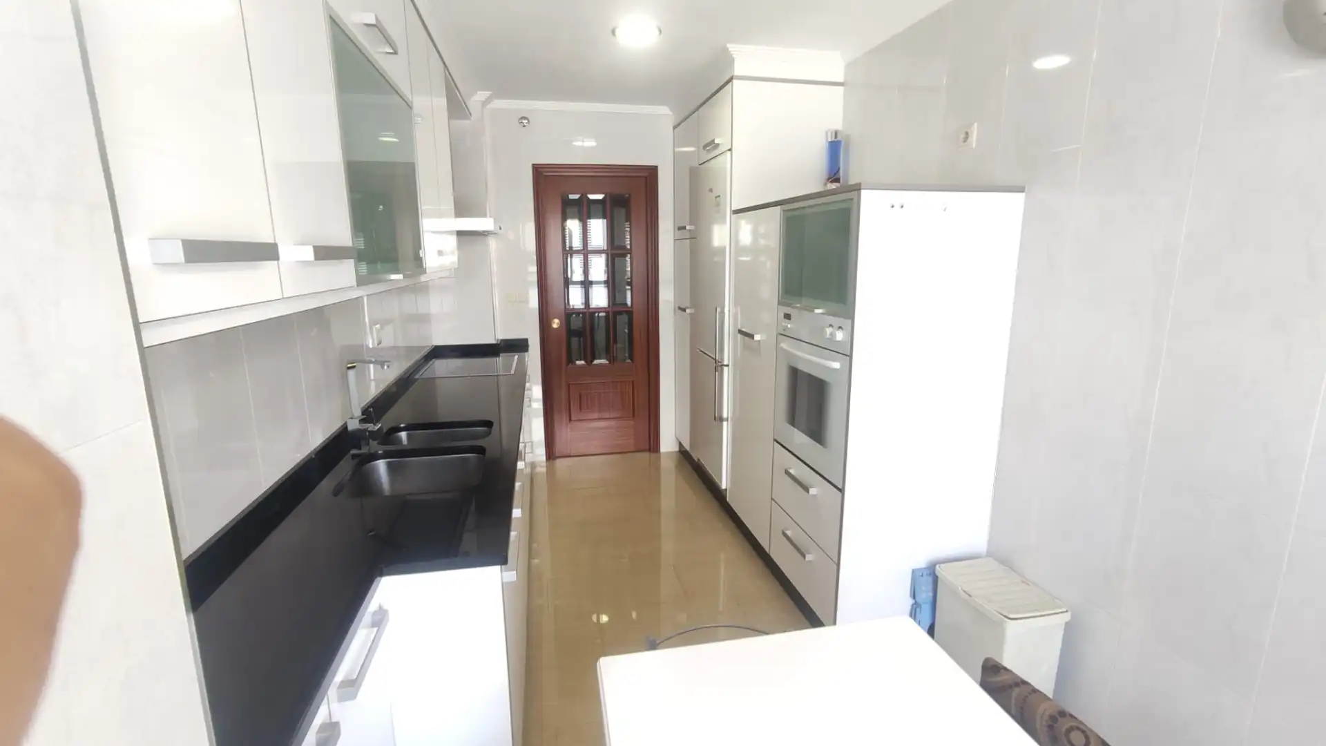 Kitchen of Flat for rent in Ourense Capital   with Heating, Furnished and Oven