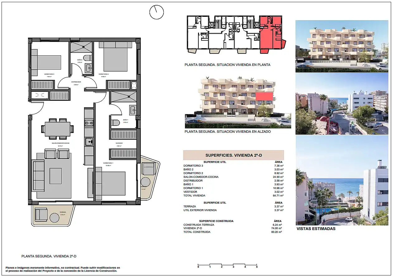 Apartamento con terraza en venta en Playa Muchavista, imagen 20