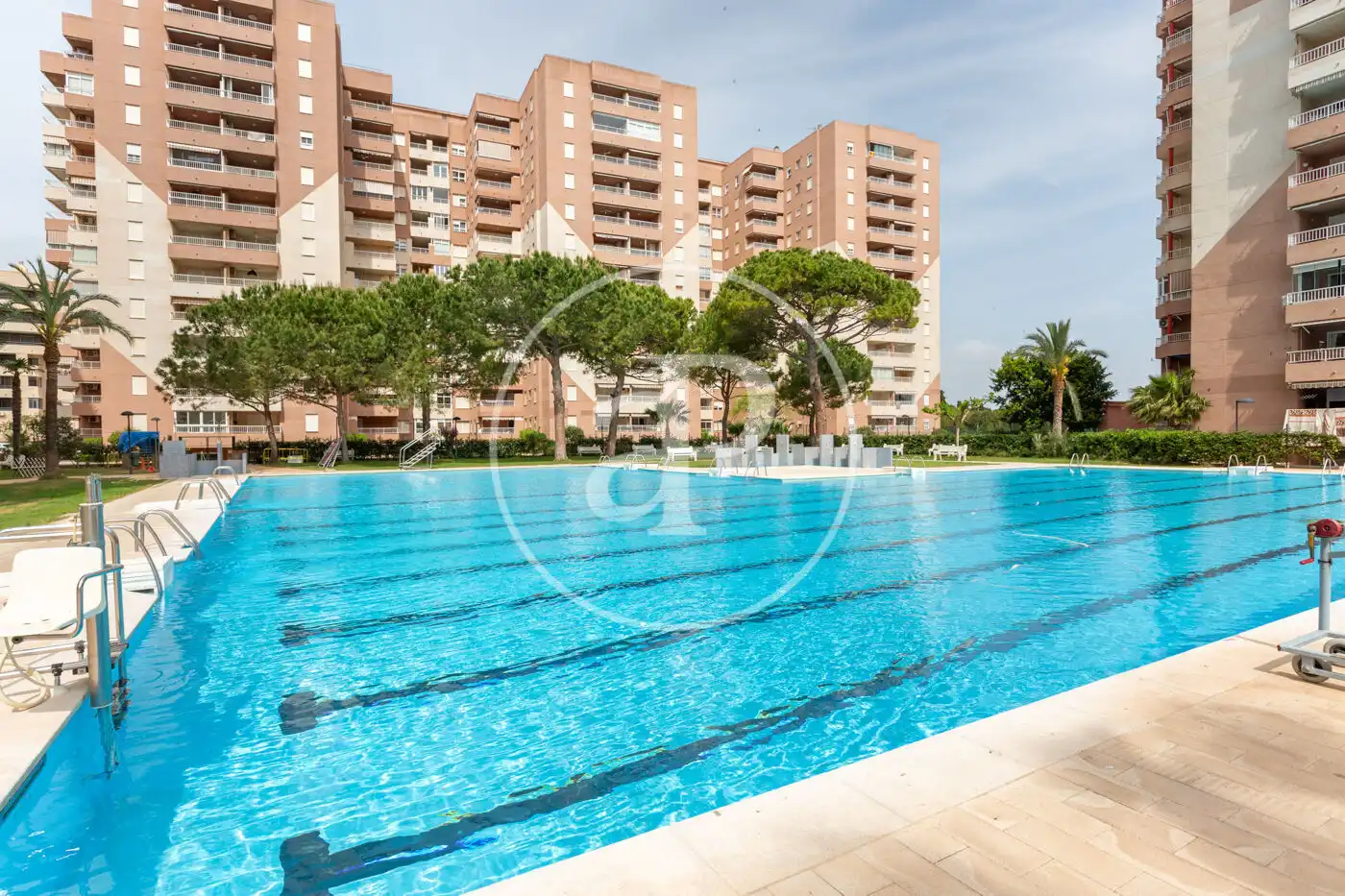 Swimming pool of Flat for rent in Canet d'En Berenguer  with Air Conditioner, Heating and Private garden