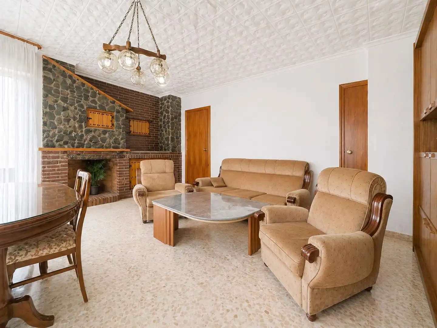 Sala de estar de Finca rústica en venta en Píñar con Terraza
