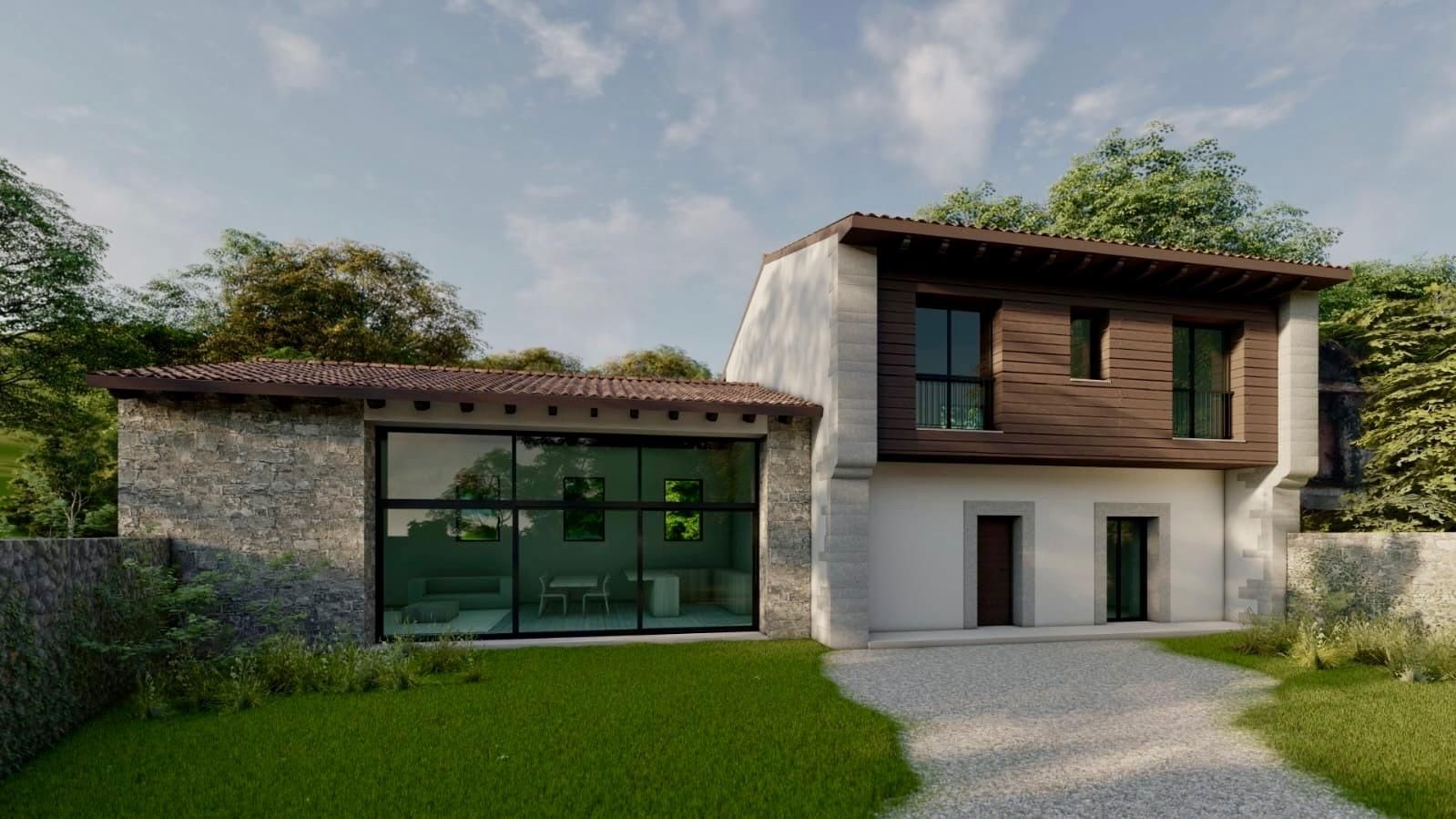 Vista exterior de Casa o xalet en venda en Ribadesella amb Jardí privat