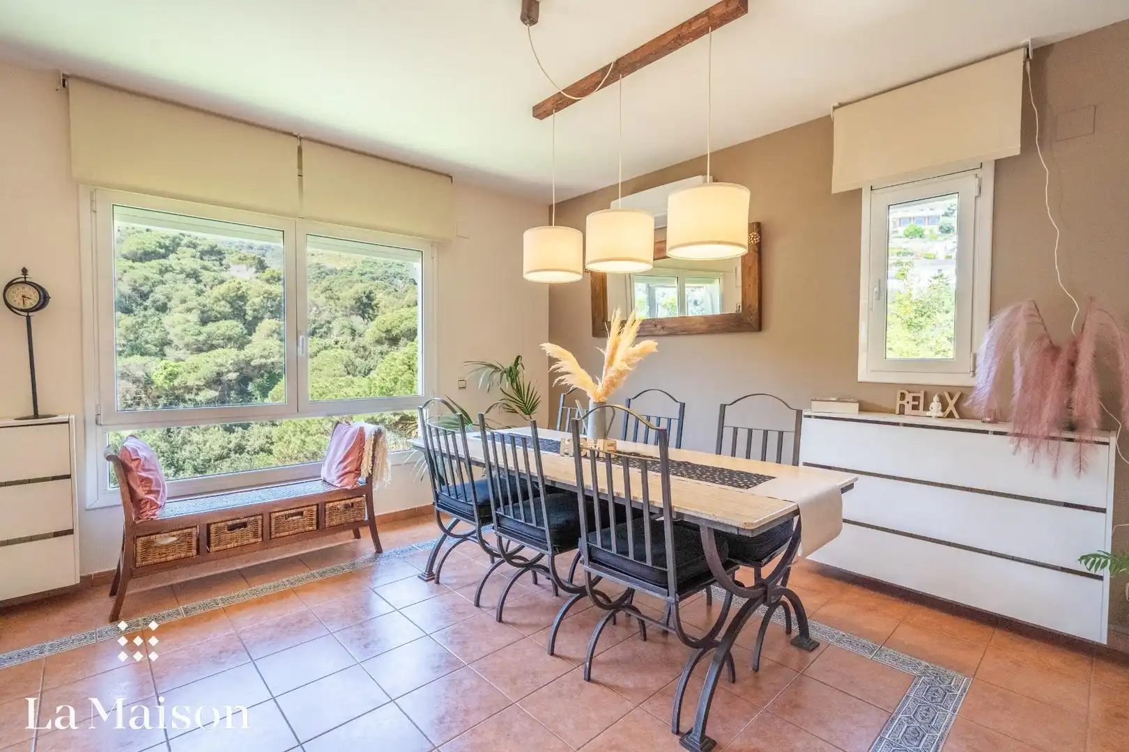 Comedor de Casa o chalet en venta en Alella con Aire acondicionado, Calefacción y Jardín privado