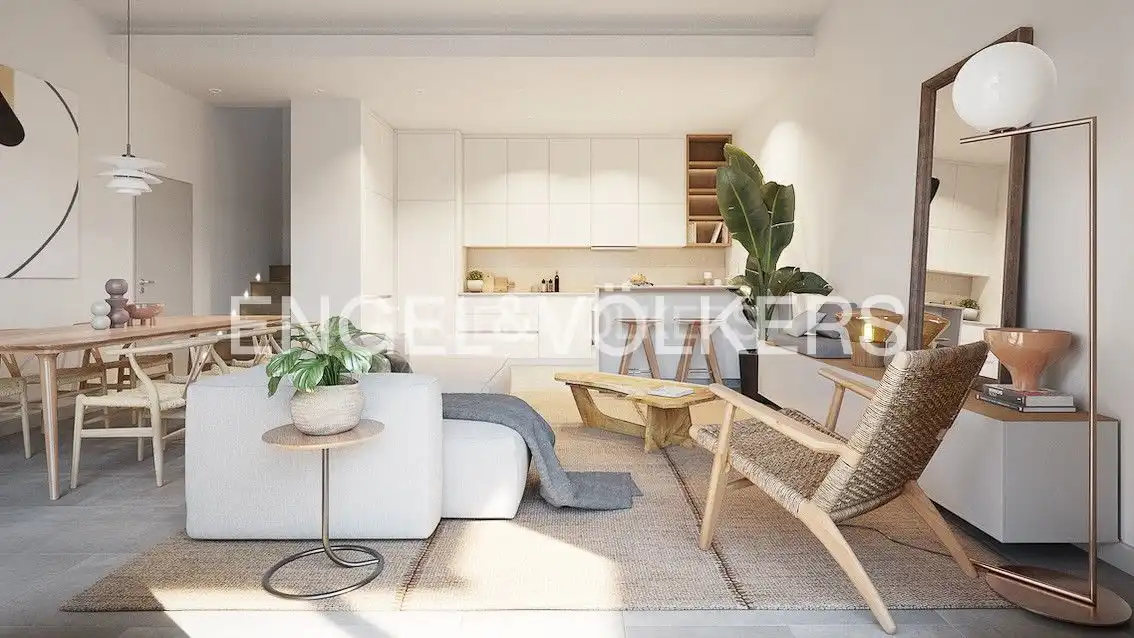 Sala d'estar de Àtic en venda en Santa Perpètua de Mogoda amb Aire condicionat, Calefacció i Parquet
