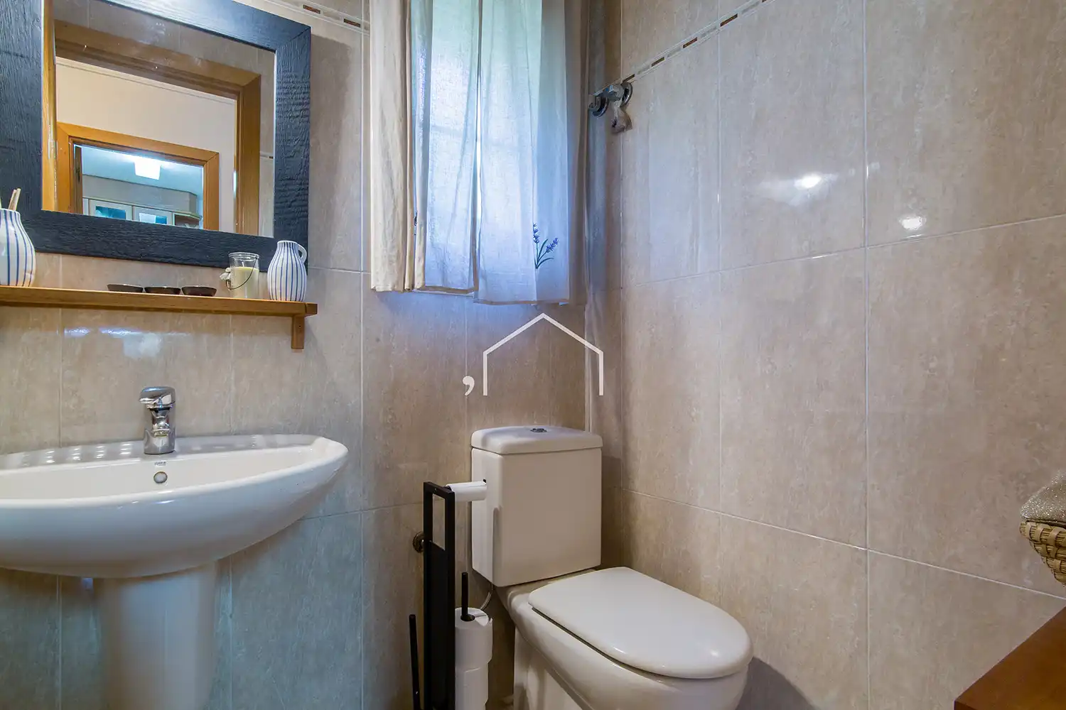 Badezimmer von Haus oder Chalet zum Verkauf in Teià mit Klimaanlage, Heizung und Privatgarten