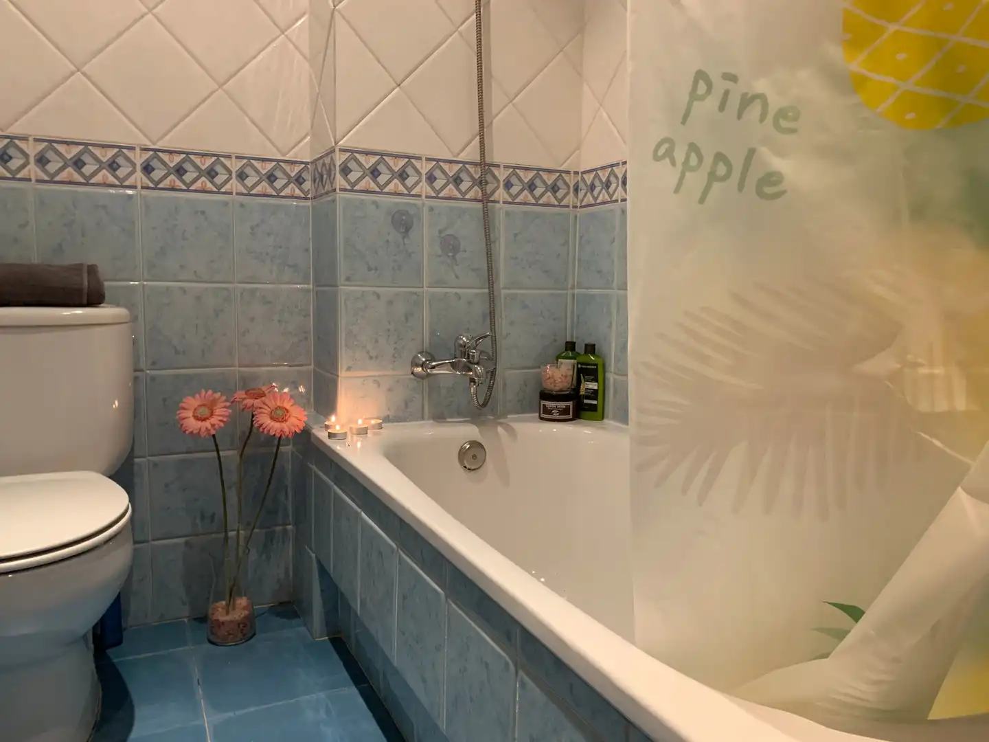 Baño de Piso de alquiler en Málaga con Aire acondicionado, Amueblado y Lavadora