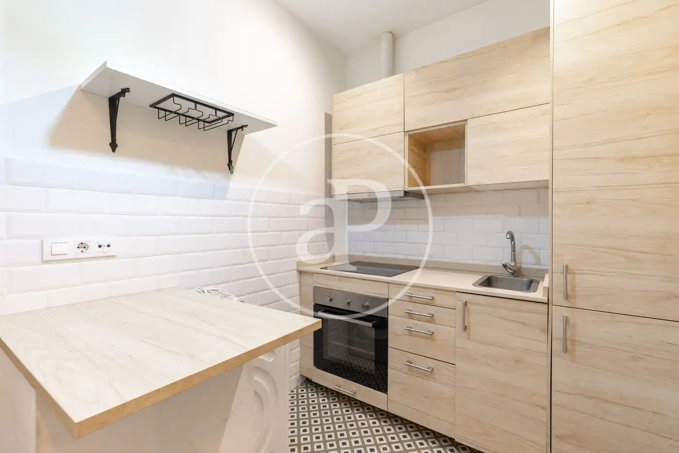 Küche von Wohnung zum Verkauf in Barcelona mit Heizung, Möbliert und Balkon