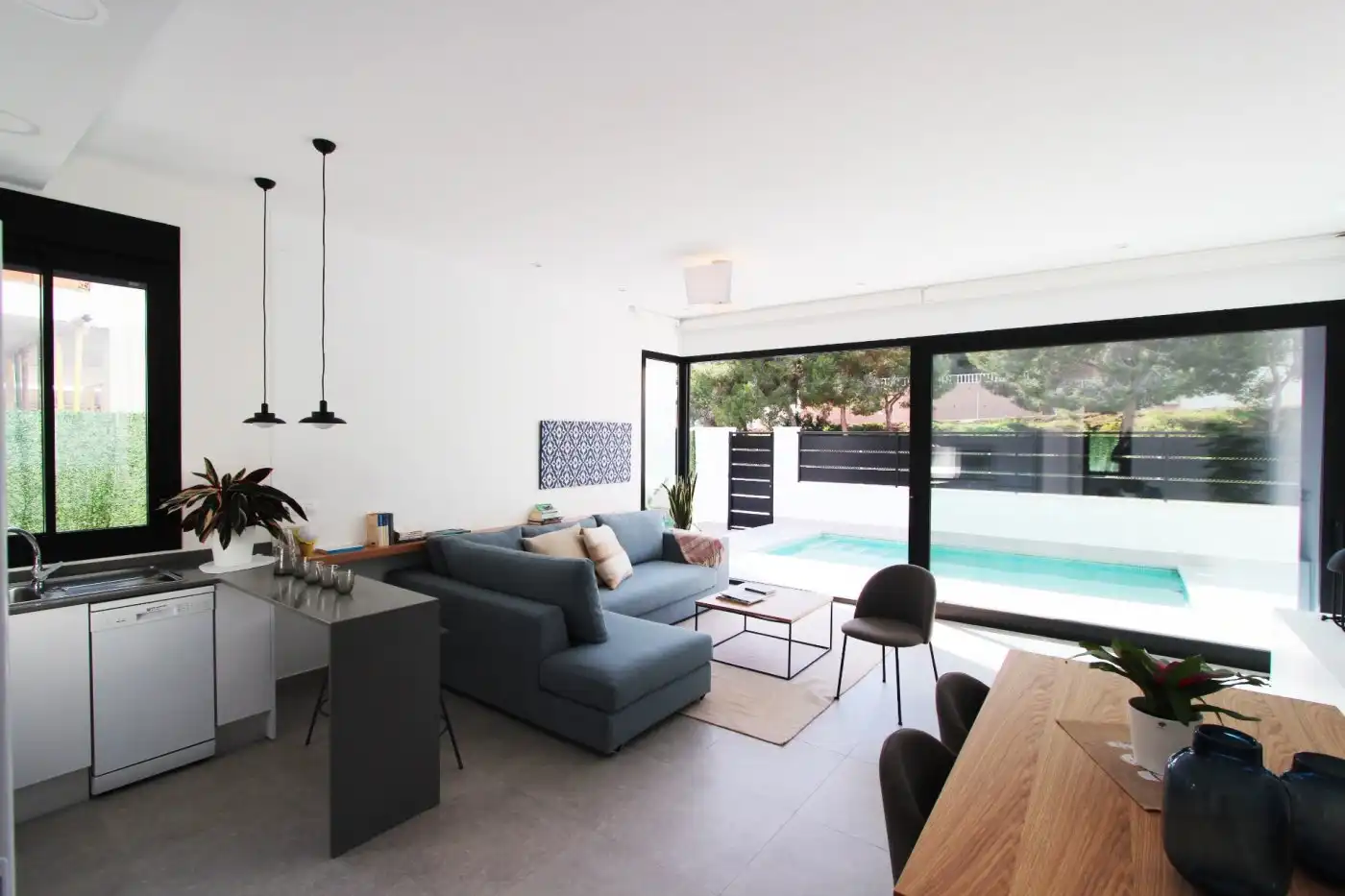 Sala de estar de Casa o chalet en venta en Pilar de la Horadada con Aire acondicionado, Calefacción y Jardín privado