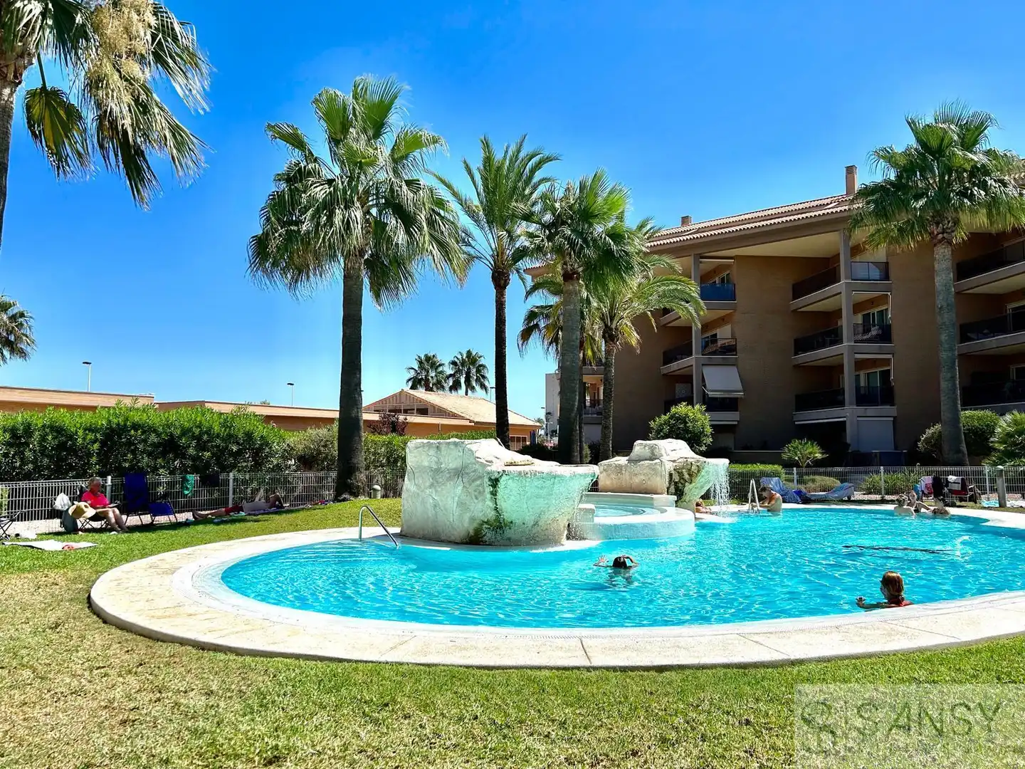 Piscina de Apartament de lloguer en Jávea / Xàbia amb Aire condicionat, Calefacció i Terrassa