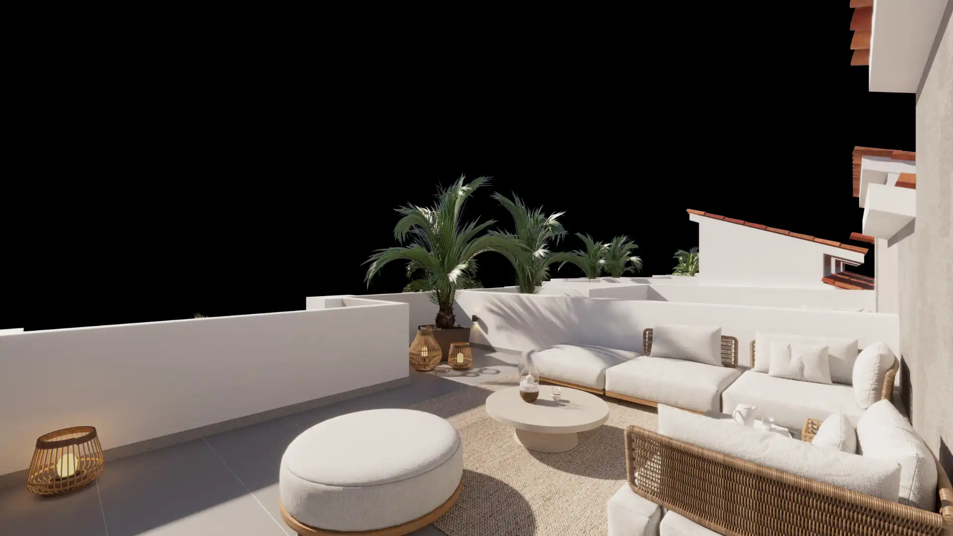 Terrasse von Maisonette zum Verkauf in San Miguel de Abona mit Klimaanlage, Privatgarten und Terrasse
