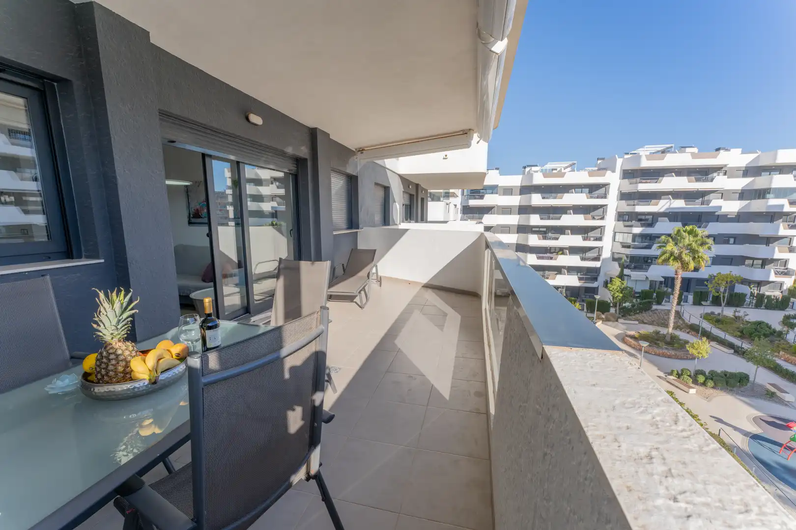 Terraza de Apartamento en venta en Elche / Elx con Calefacción, Terraza y Piscina