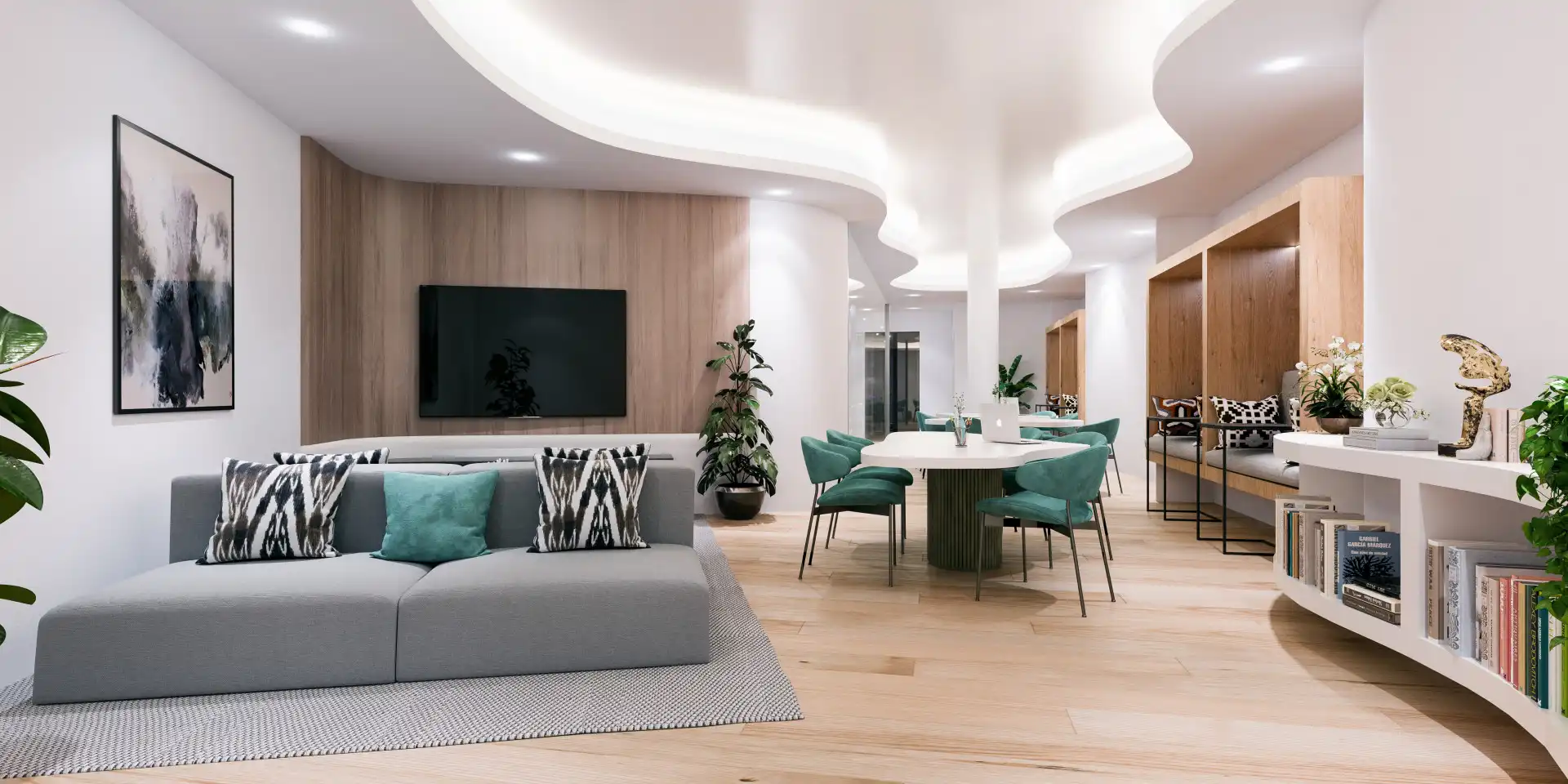 Sala d'estar de Apartament en venda en Marbella amb Aire condicionat, Terrassa i Piscina