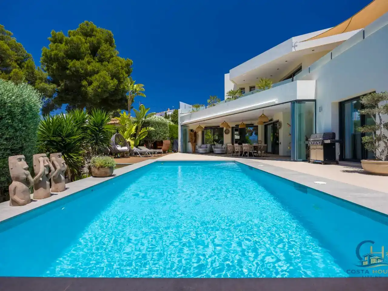 Schwimmbecken von Wohnung zum Verkauf in Moraira mit Klimaanlage, Schwimmbad und Balkon