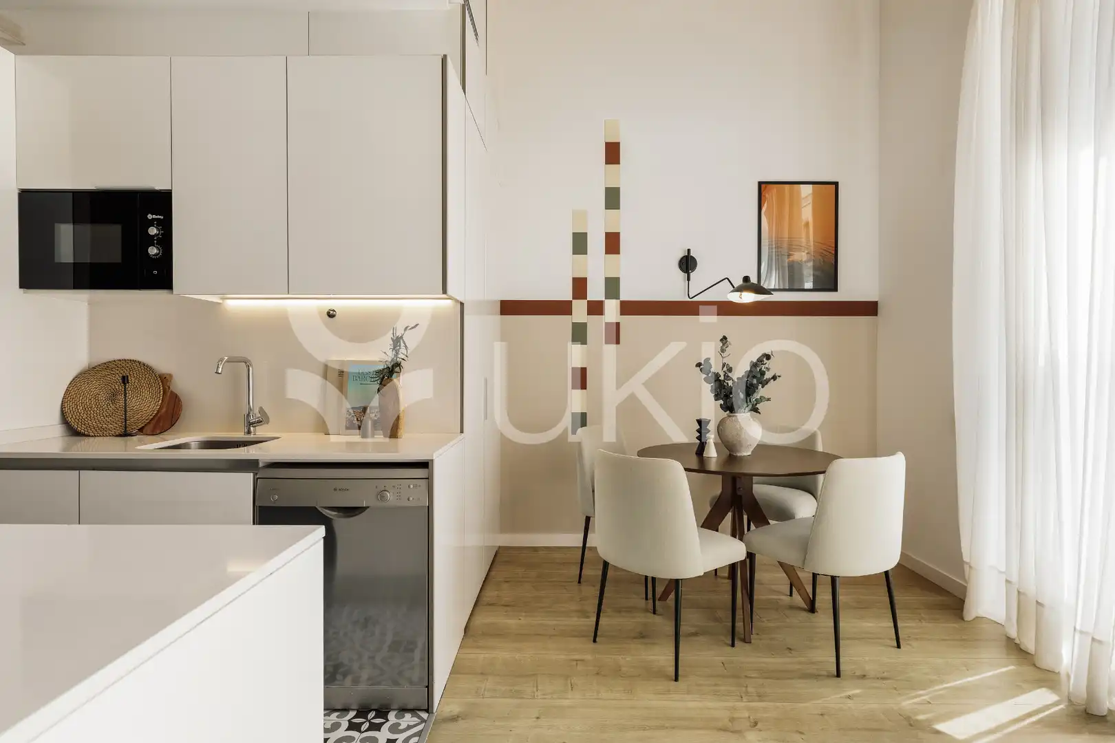 Kitchen of Apartments for rent in Barcelona  with Air Conditioner, Heating and Furnished