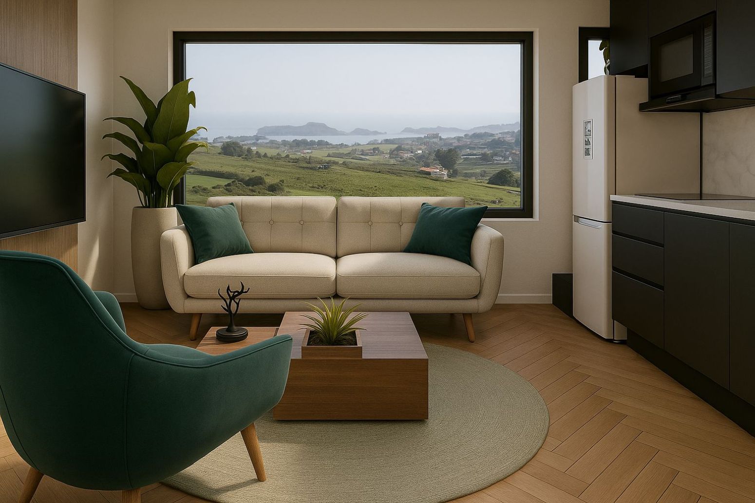 Living room of Single-family semi-detached for sale in Santillana del Mar