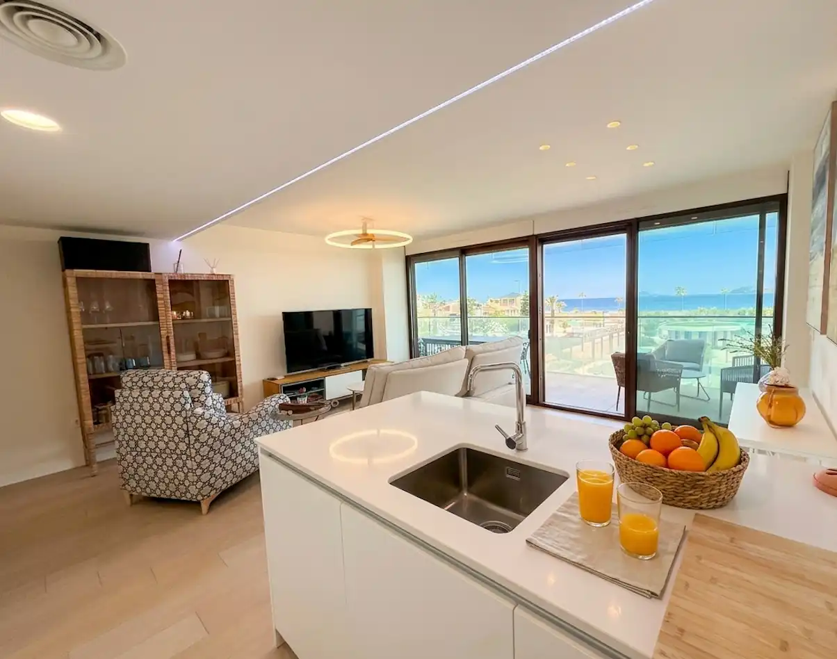 Kitchen of Flat for sale in Cartagena  with Air Conditioner, Heating and Terrace