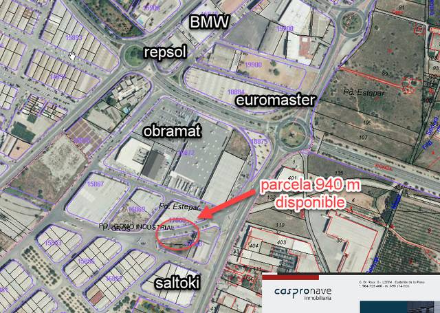 Terreno industrial en Venta en Carrer de Barranco de Fraga, 7 en Ensanche - Parque Santa Rosa