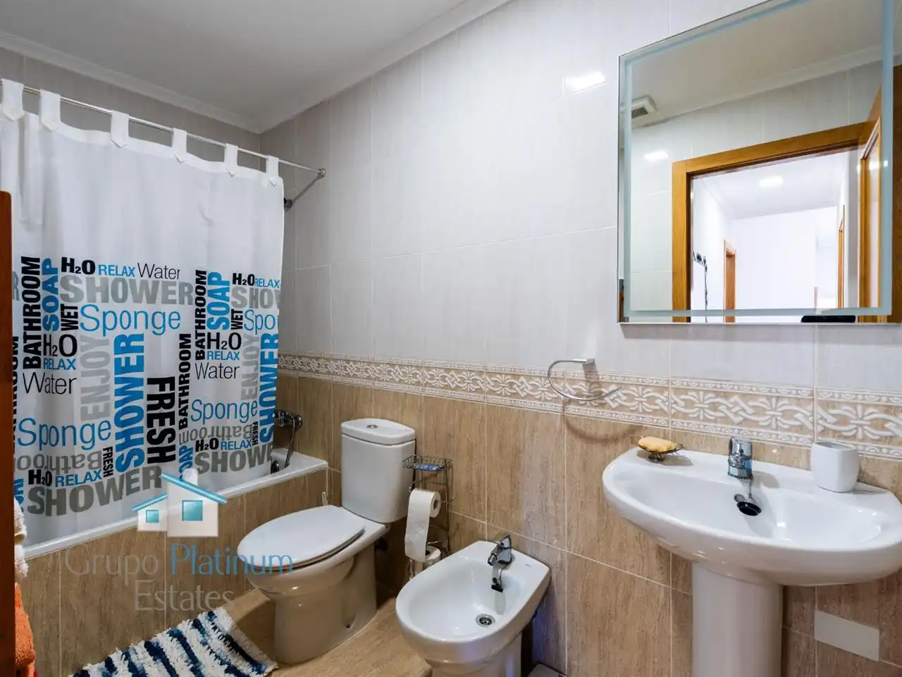Bany de Apartament en venda en Pulpí amb Aire condicionat, Terrassa i Piscina