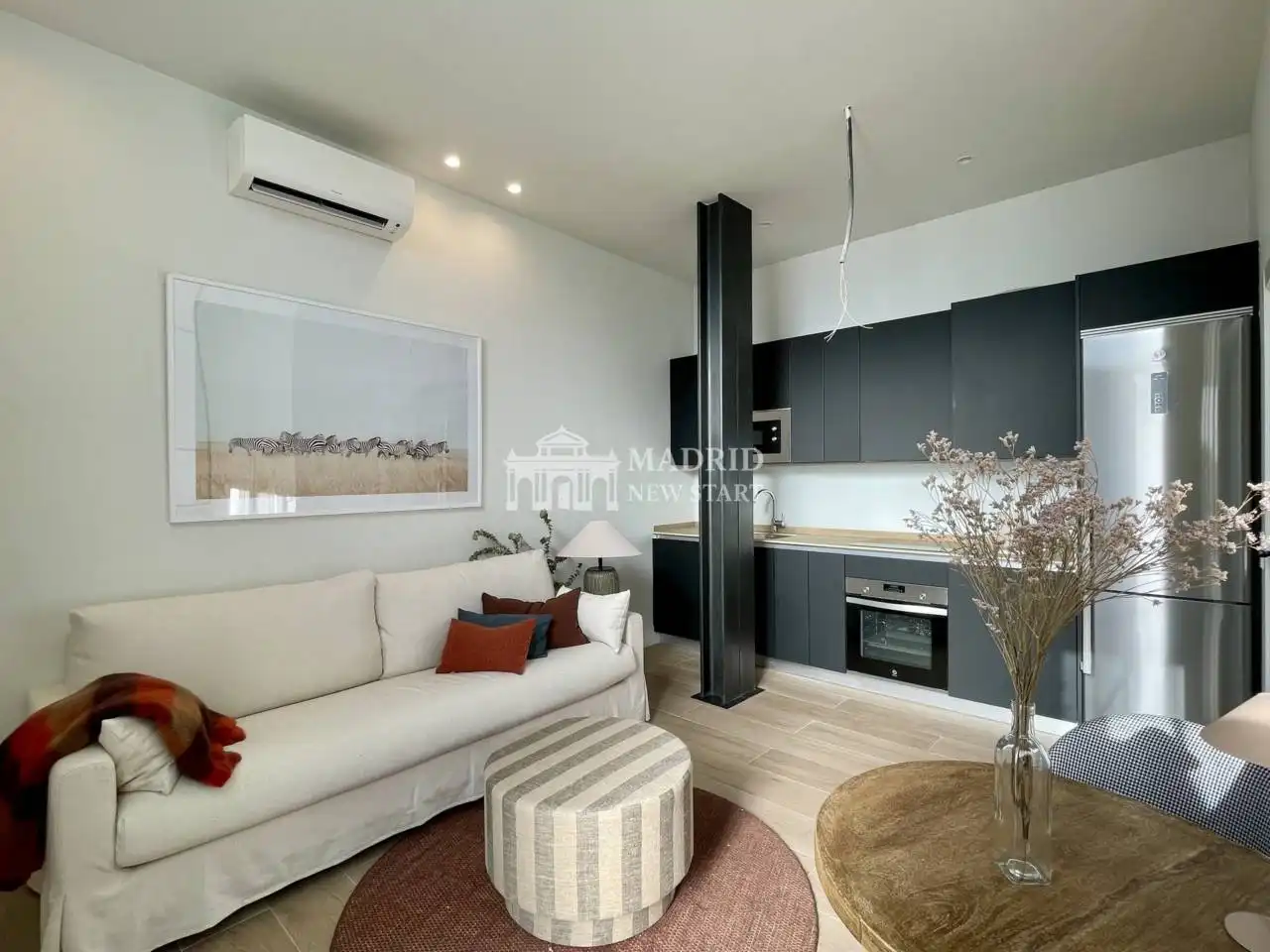 Sala de estar de Loft de alquiler en Madrid con Aire acondicionado, Calefacción y Amueblado
