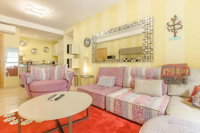 Living room of Flat to rent in  Santa Cruz de Tenerife Capital  with Air Conditioner and Furnished