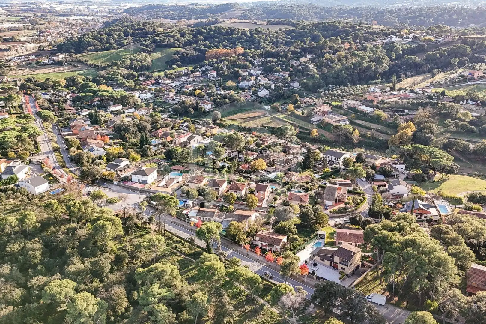 Vista exterior de Casa o chalet en venta en Lliçà d'Amunt con Jardín privado, Terraza y Piscina