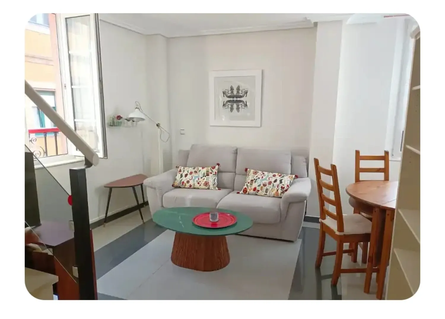 Living room of Duplex to rent in Gijón   with Washing machine