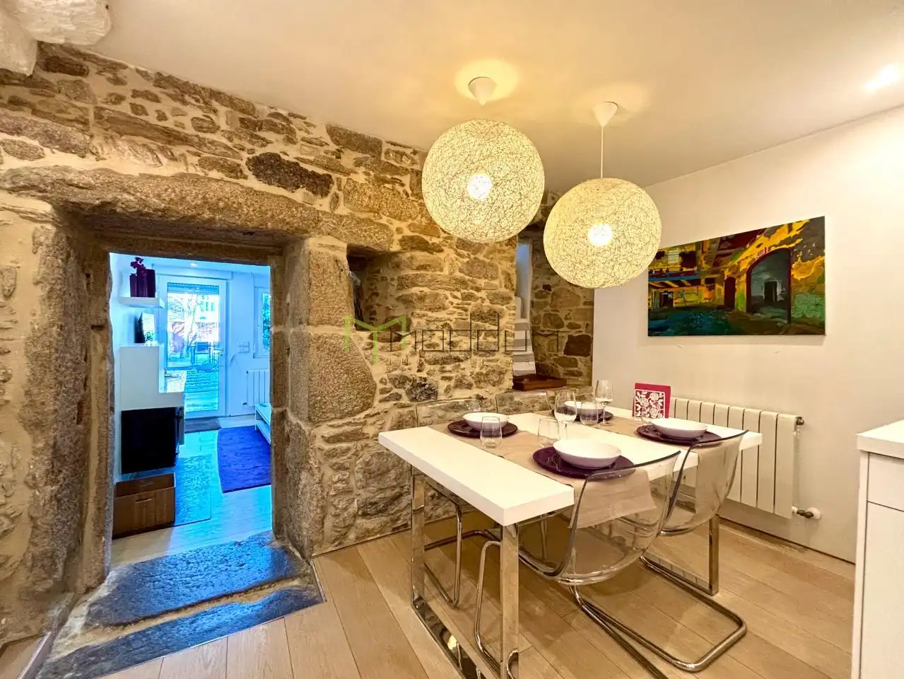 Comedor de Casa o chalet en venta en Santiago de Compostela  con Calefacción, Jardín privado y Amueblado