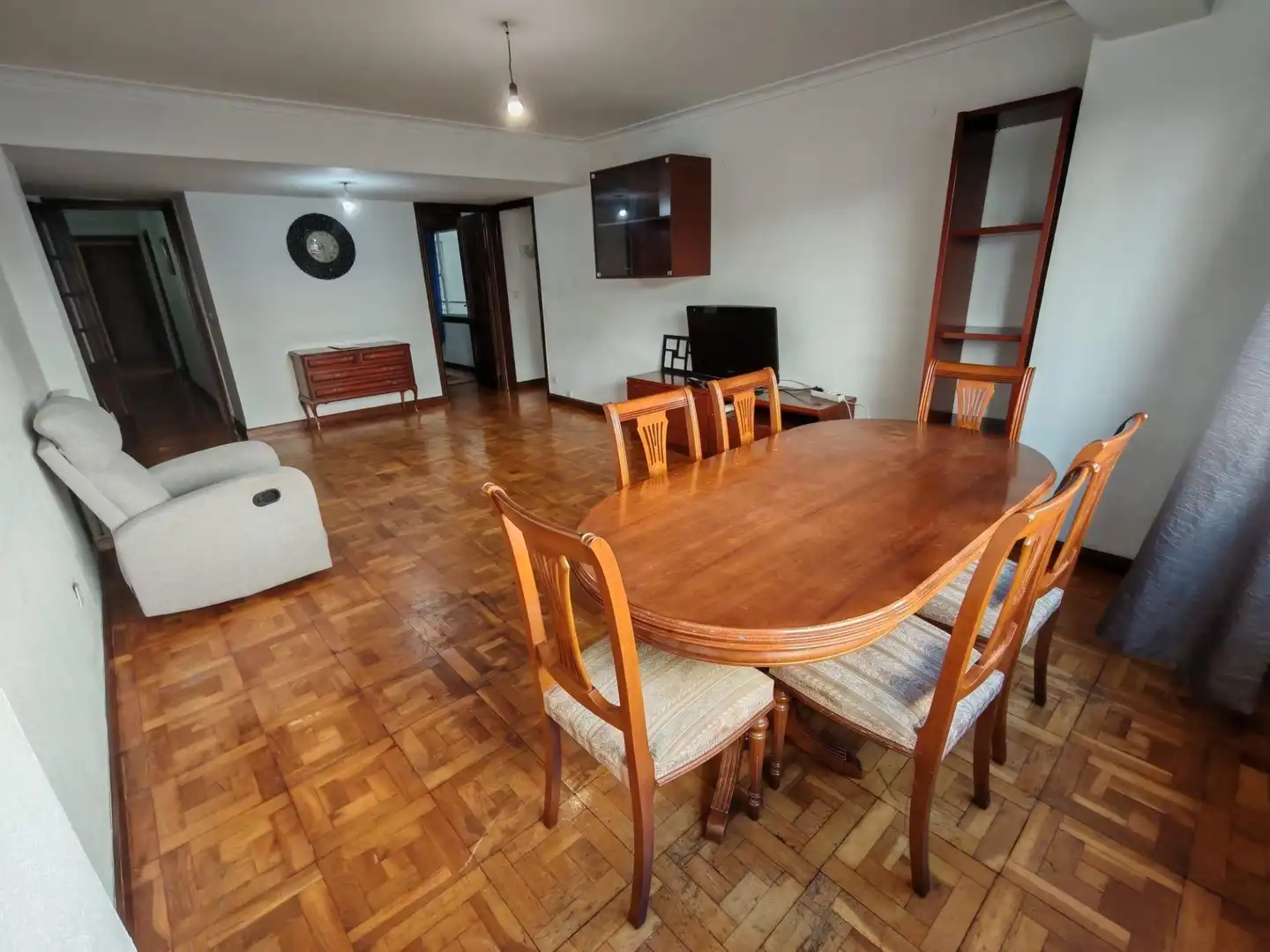 Dining room of Flat for rent in Vigo   with Heating, Terrace and Furnished