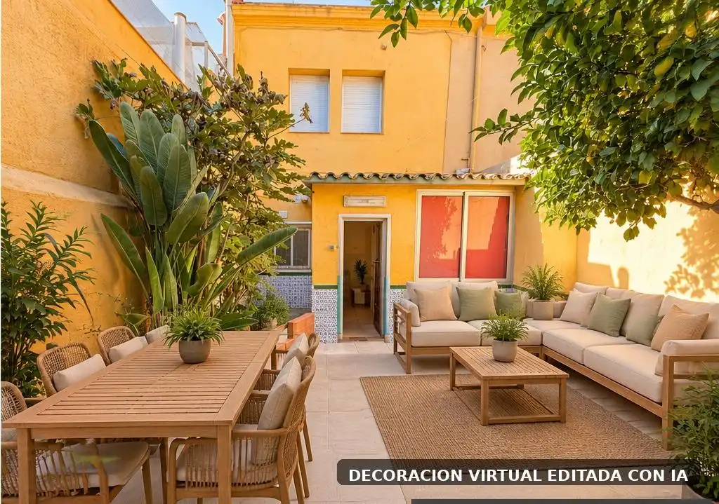 Terraza de Casa o chalet en venta en Centre