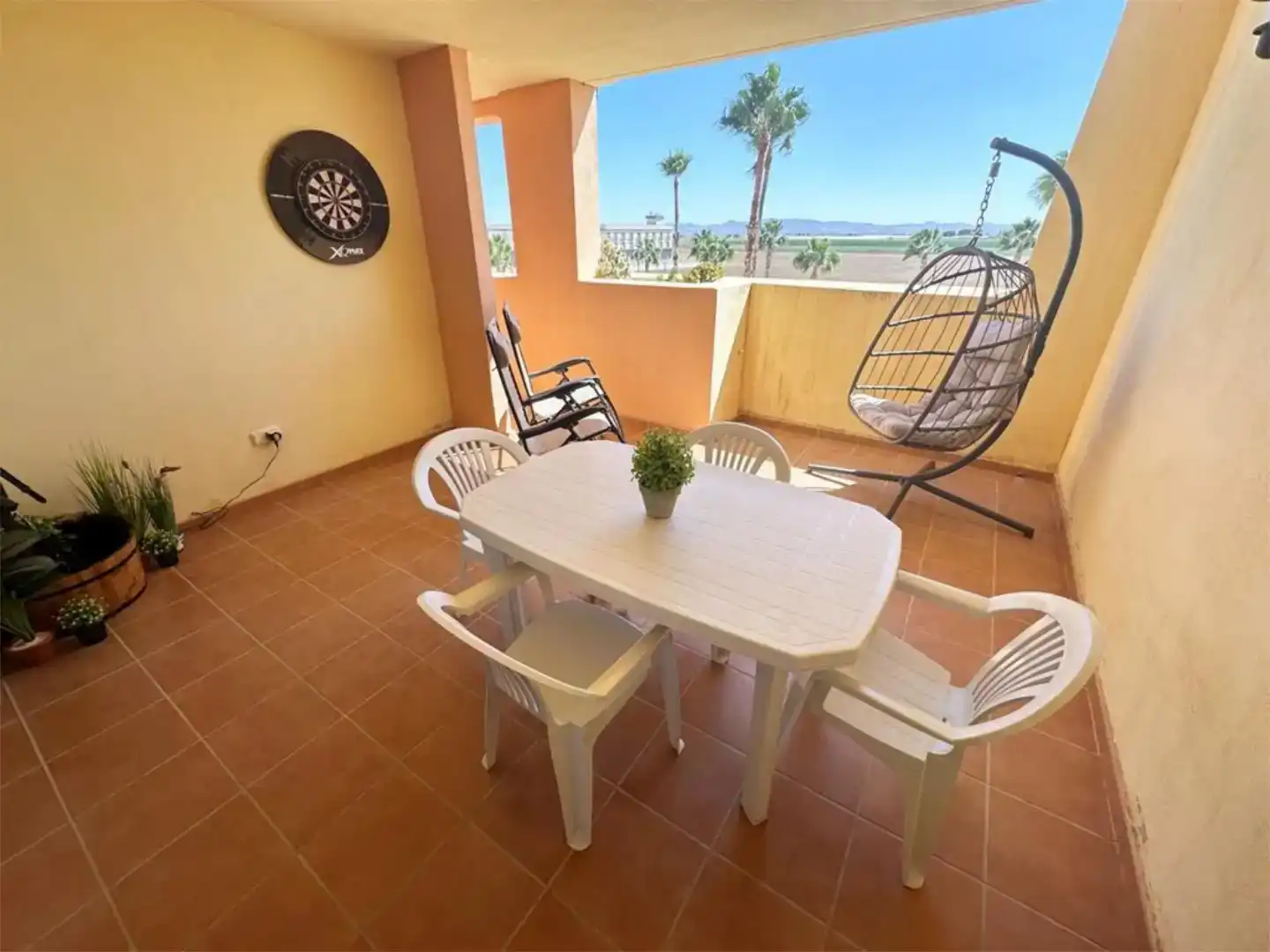 Terrasse von Wohnung zur Miete in Torre-Pacheco mit Klimaanlage und Balkon