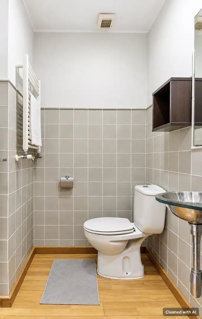Badezimmer von Dachboden zum Verkauf in Pollença mit Klimaanlage, Heizung und Parkett