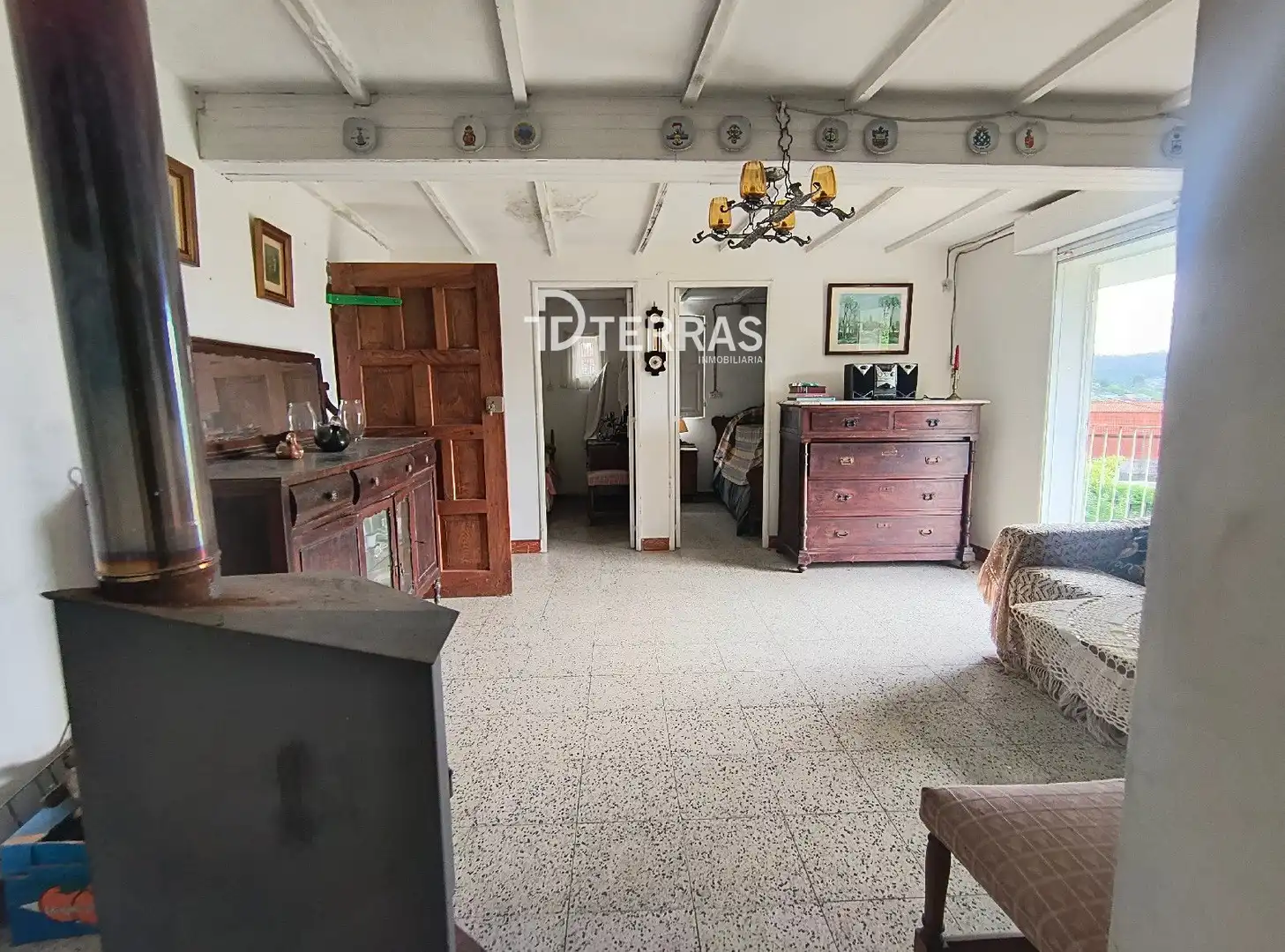 Sala de estar de Casa o chalet en venta en Ponte Caldelas con Jardín privado