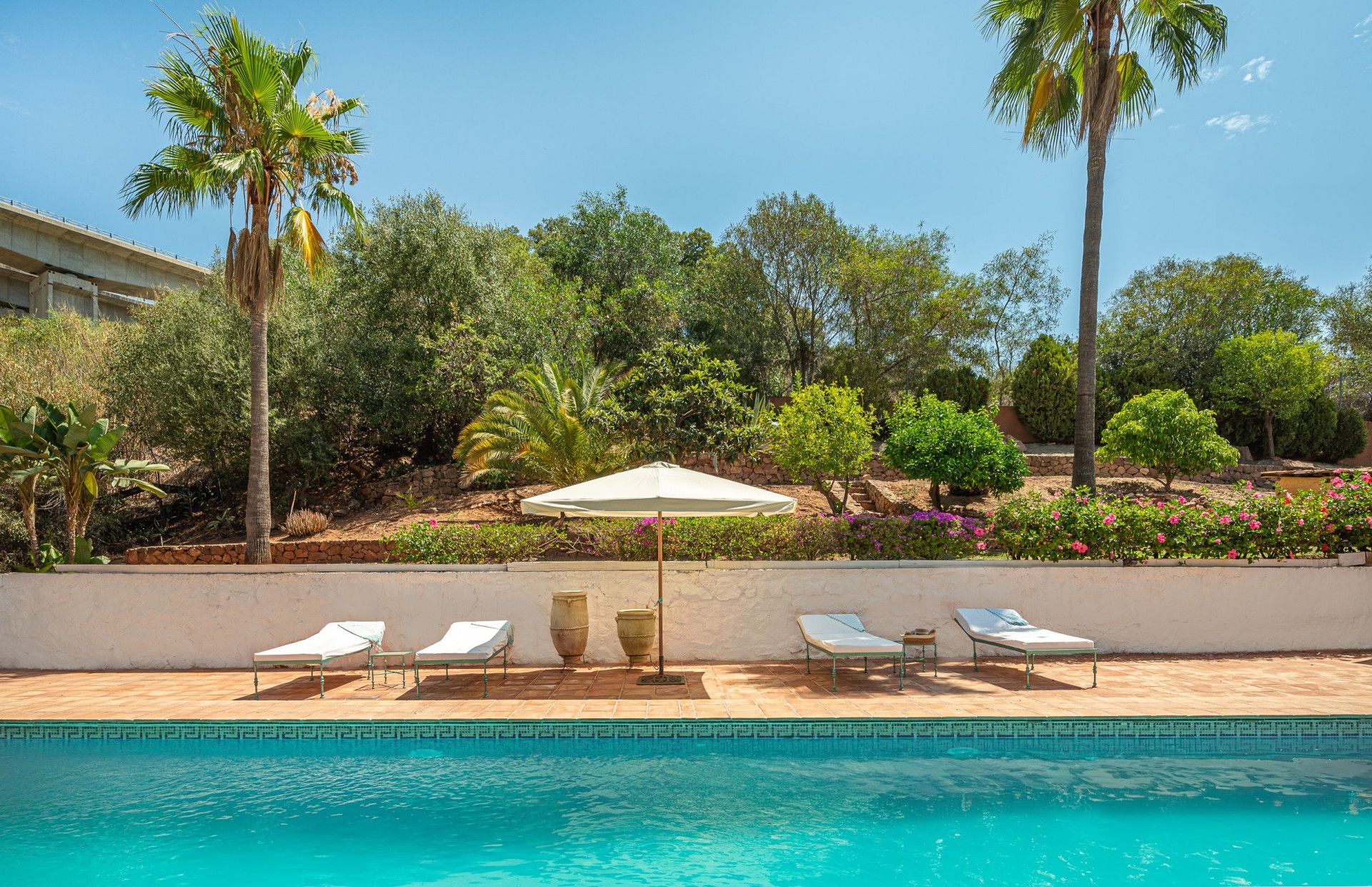 Garden of House or chalet to rent in Marbella  with Air Conditioner, Heating and Private garden