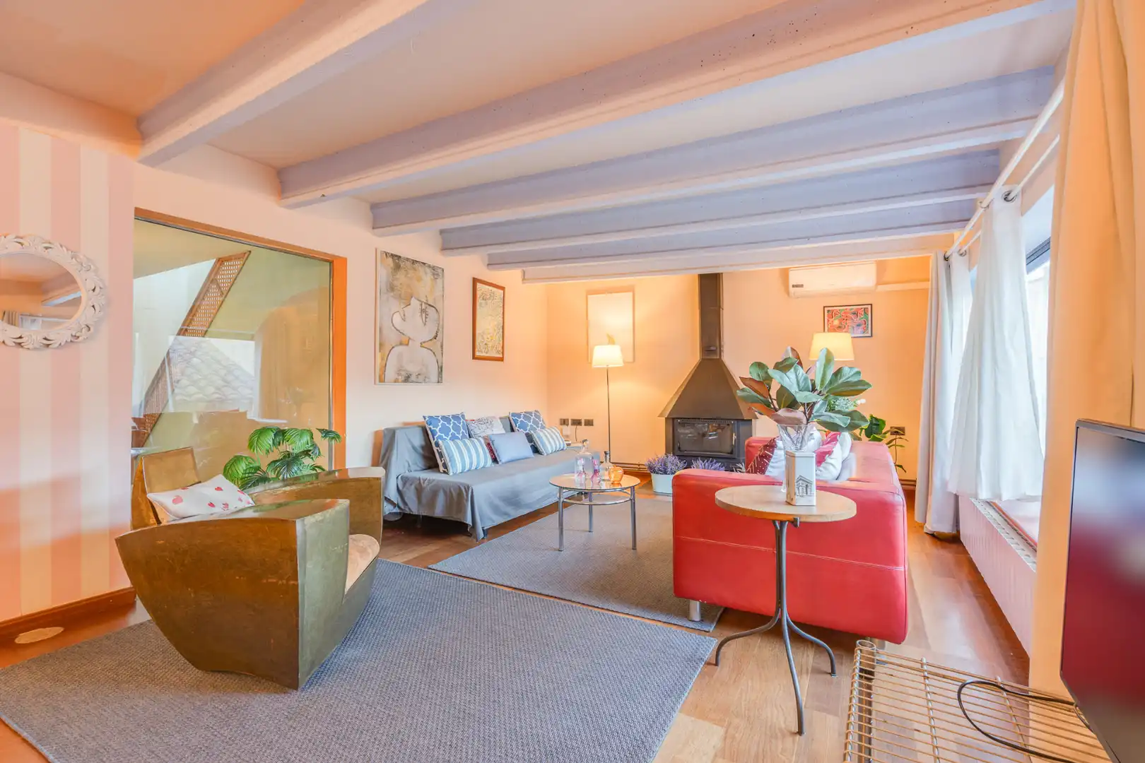 Sala d'estar de Casa adosada en venda en Ullà, Girona