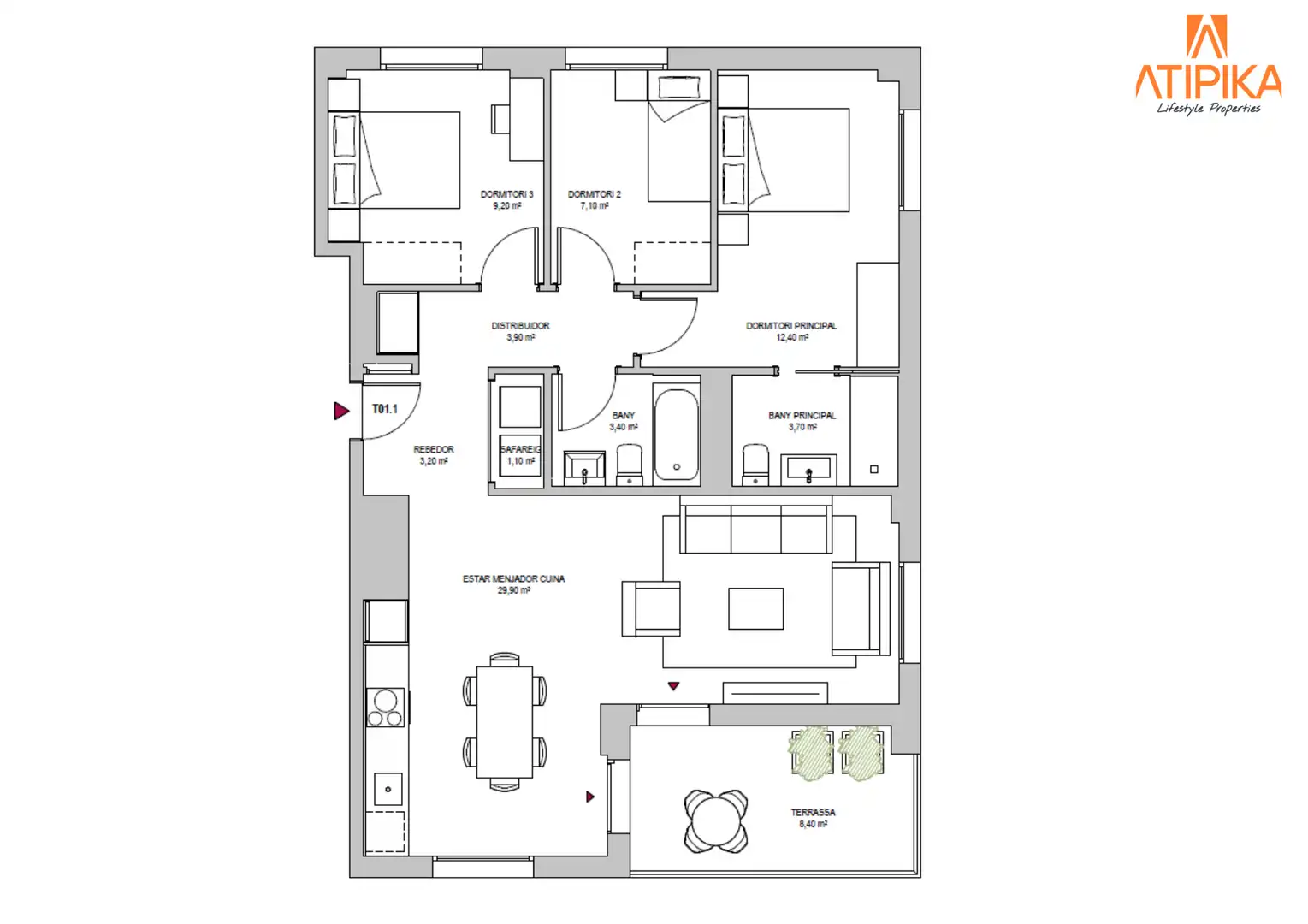 Piso en venta en Barcelona con Calefacción, Horno y Microondas