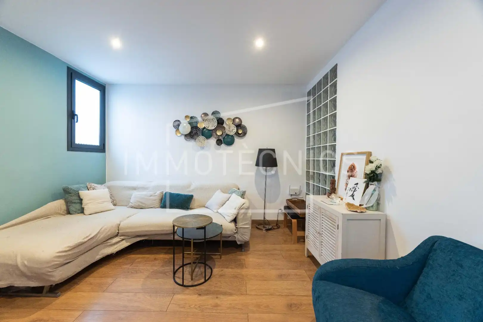 Sala de estar de Ático en venta en La Garriga con Calefacción y Terraza