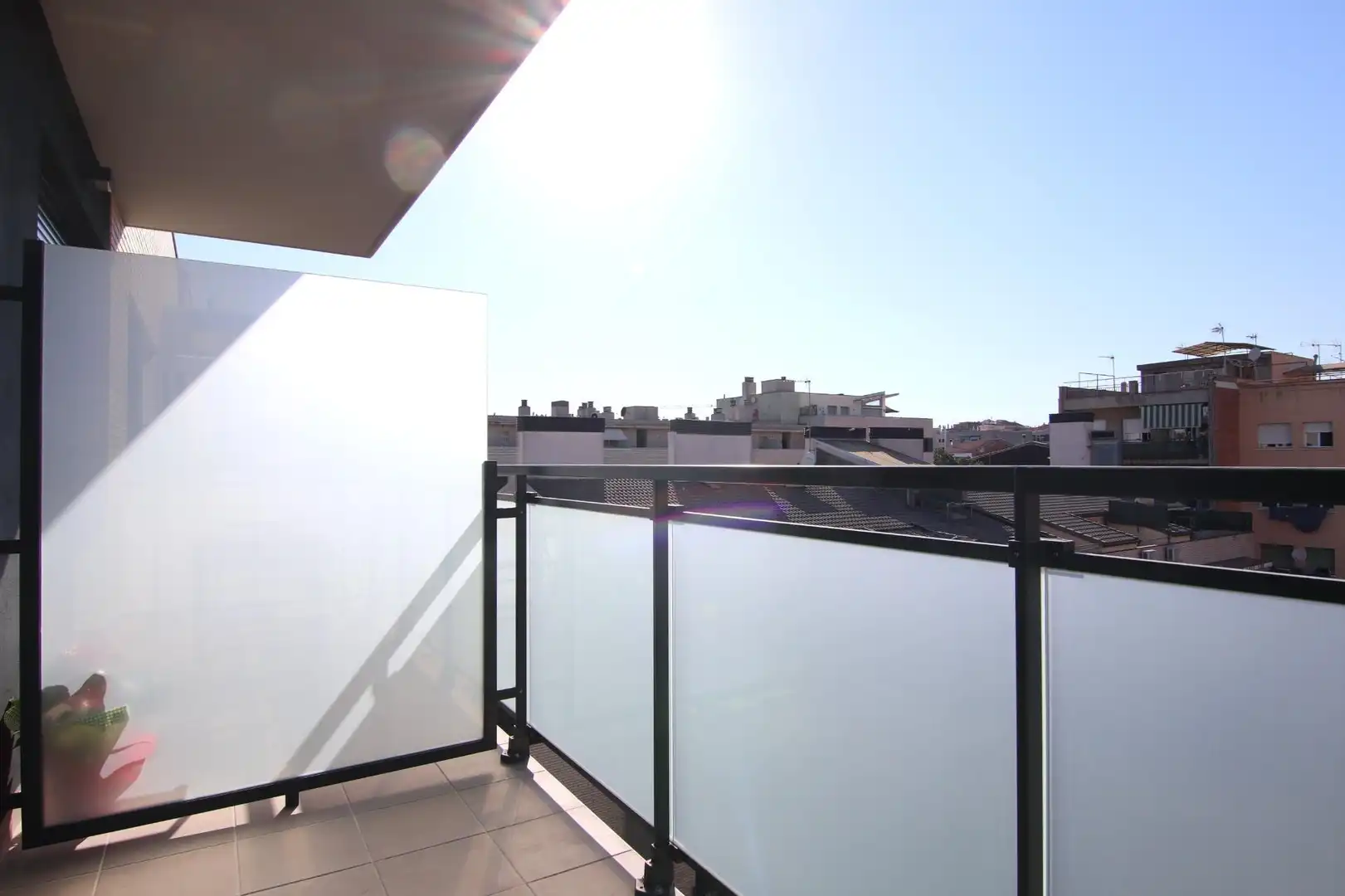 Terrasse von Wohnung zur Miete in Sabadell mit Klimaanlage, Heizung und Parkett