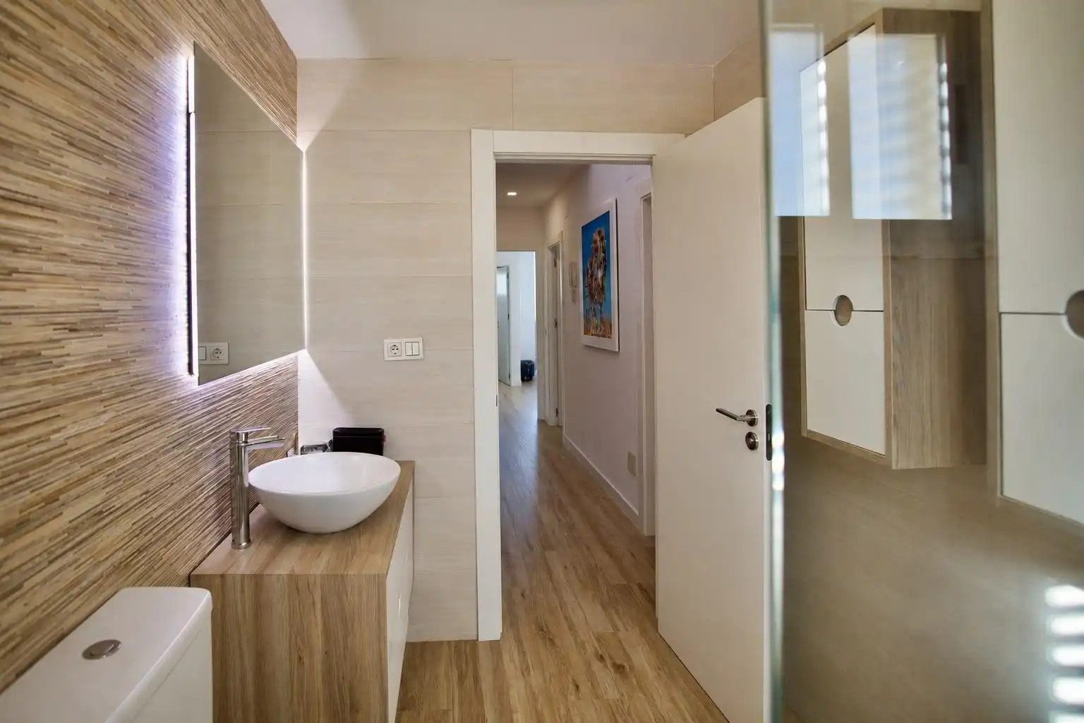 Bathroom of Detached homes for sale in Monforte del Cid  with Air Conditioner, Private garden and Parquet flooring