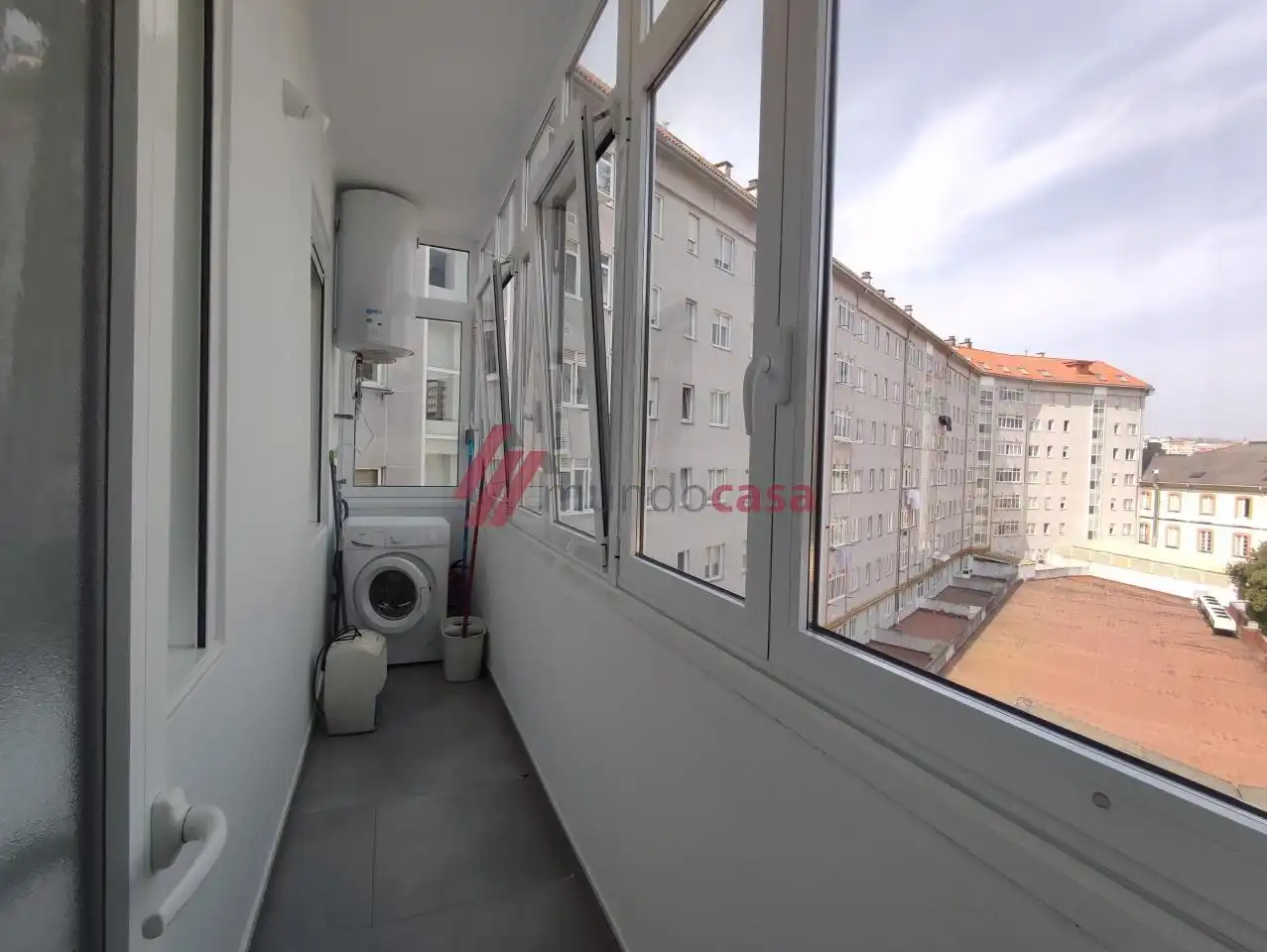 Balcony of Flat for rent in Ferrol  with Heating and Furnished