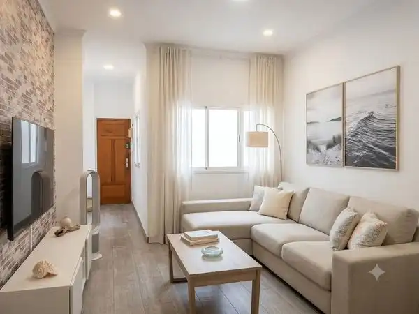 Sala de estar de Piso en venta en Las Palmas de Gran Canaria