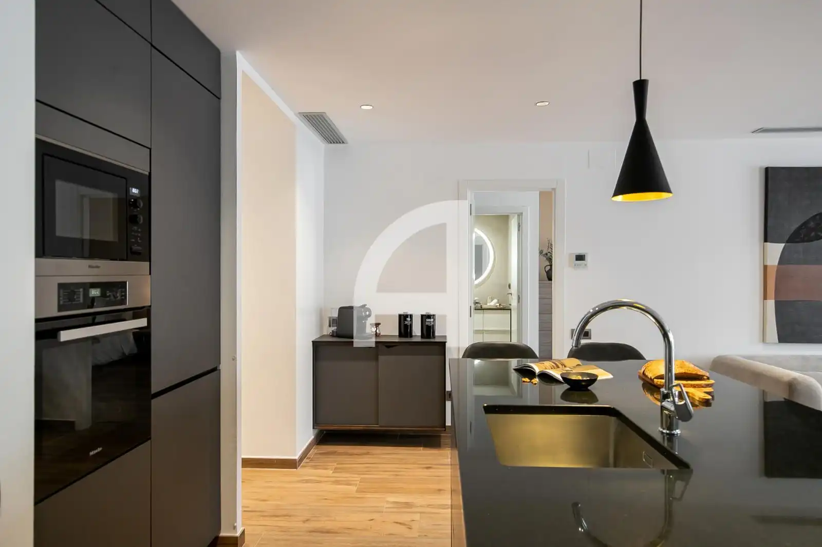 Kitchen of Flat for rent in Barcelona  with Air Conditioner, Heating and Parquet flooring