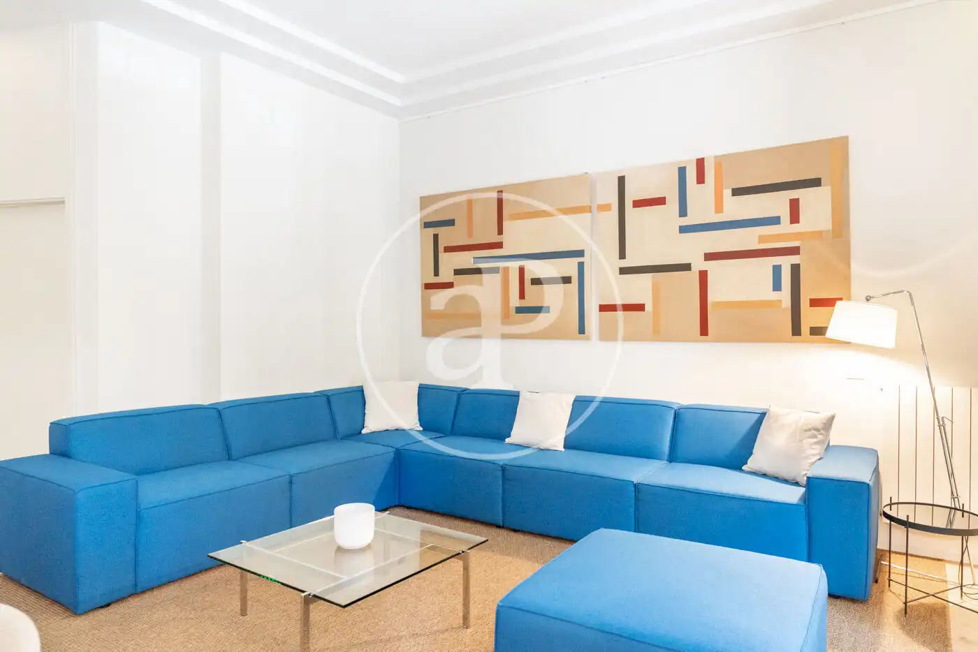 Sala de estar de Piso de alquiler en Madrid con Aire acondicionado, Calefacción y Amueblado