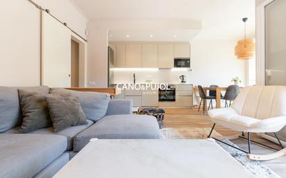Sala d'estar de Pis en venda en  Barcelona Capital amb Aire condicionat, Calefacció i Terrassa