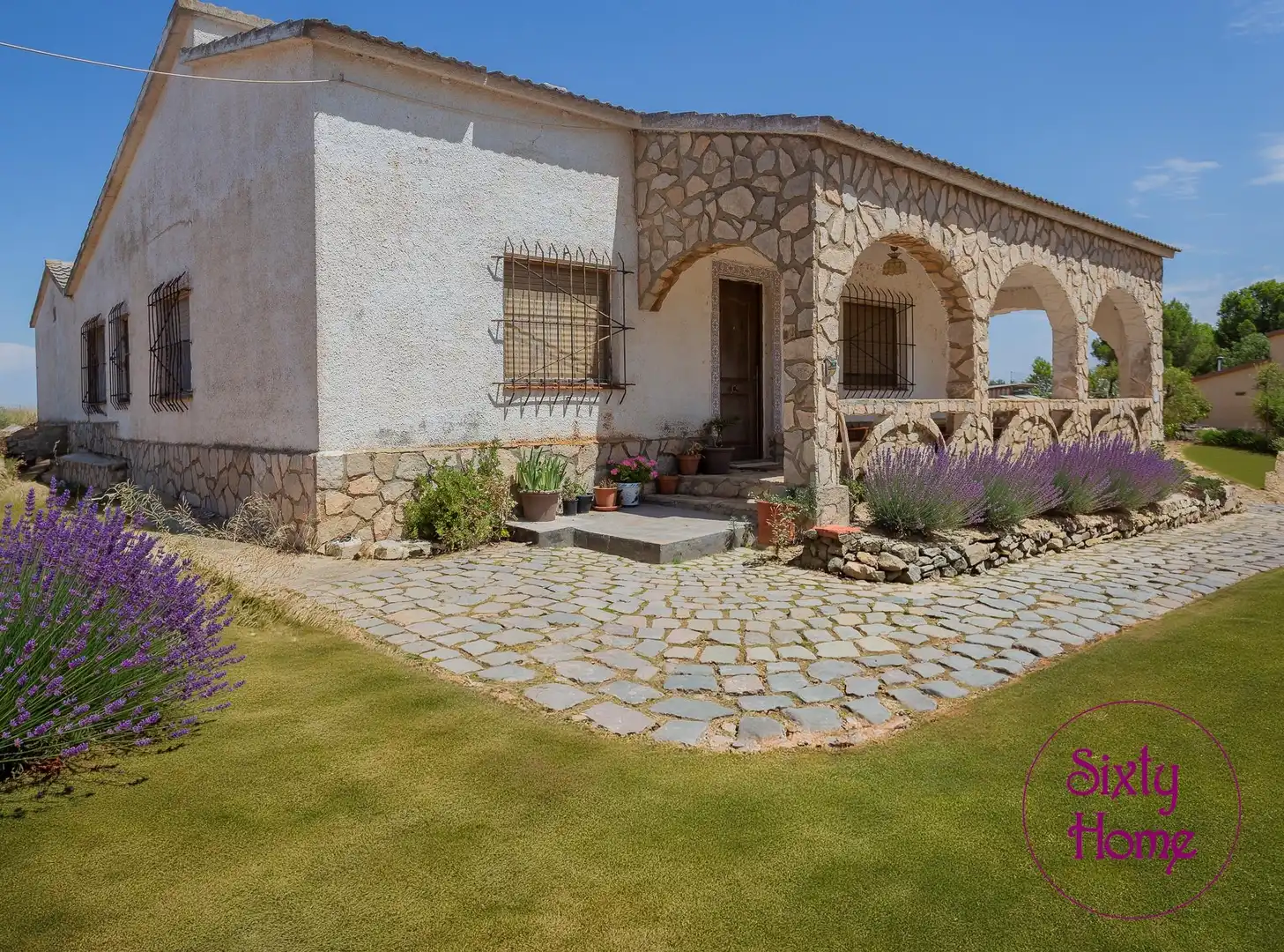 Vista exterior de Casa o chalet en venta en Belchite con Calefacción, Jardín privado y Terraza