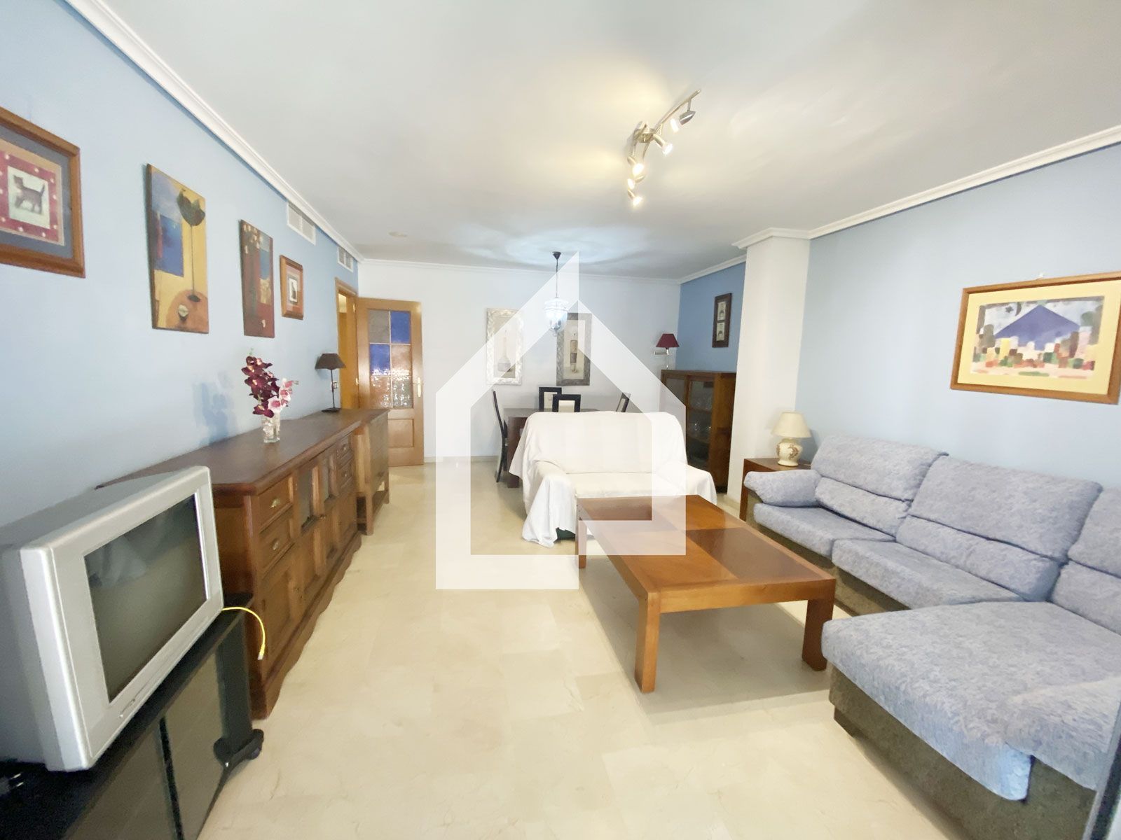 Living room of Flat to rent in San Vicente del Raspeig / Sant Vicent del Raspeig  with Air Conditioner, Terrace and Furnished
