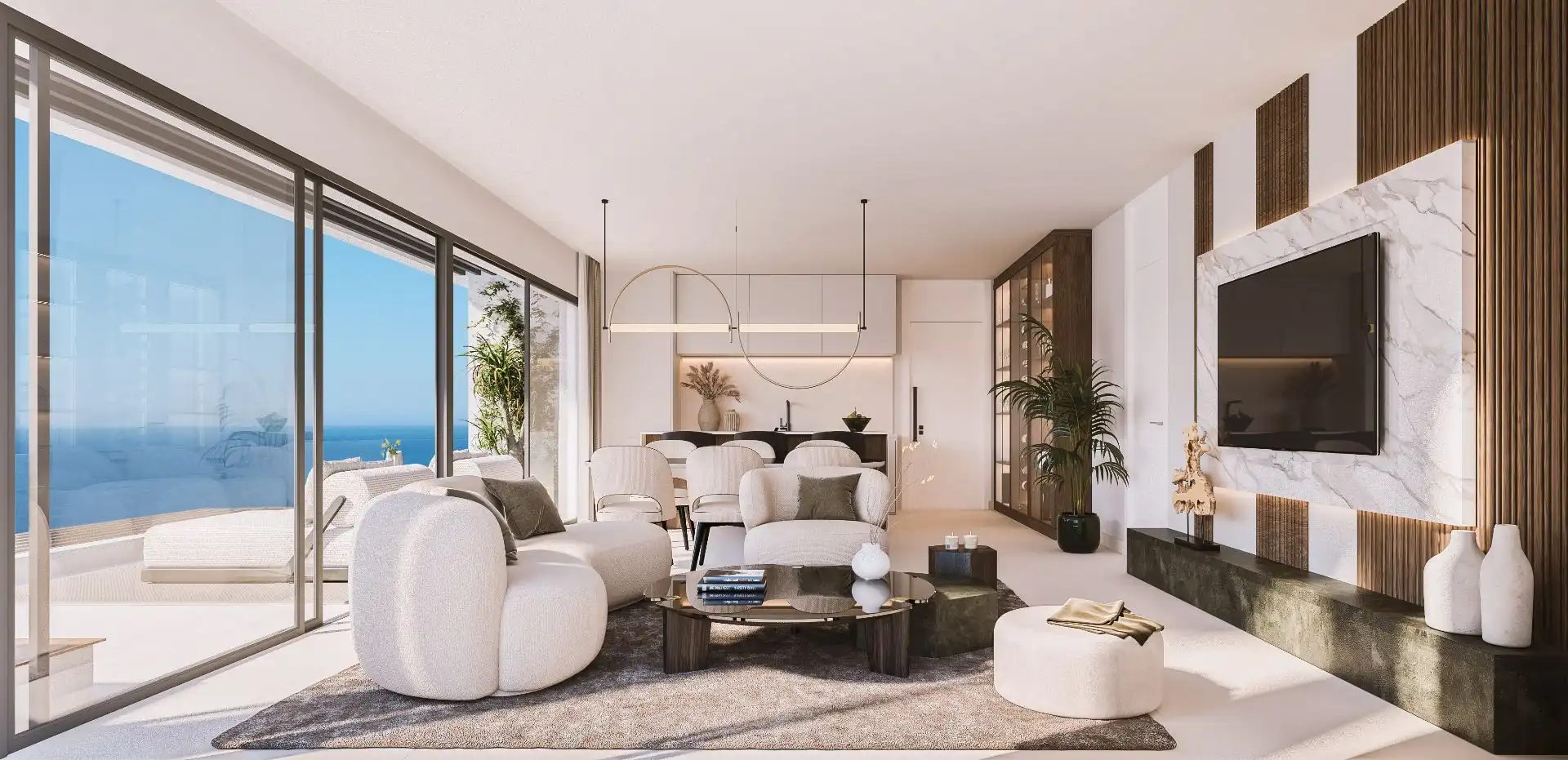 Sala de estar de Piso en venta en Torrox con Aire acondicionado, Calefacción y Trastero