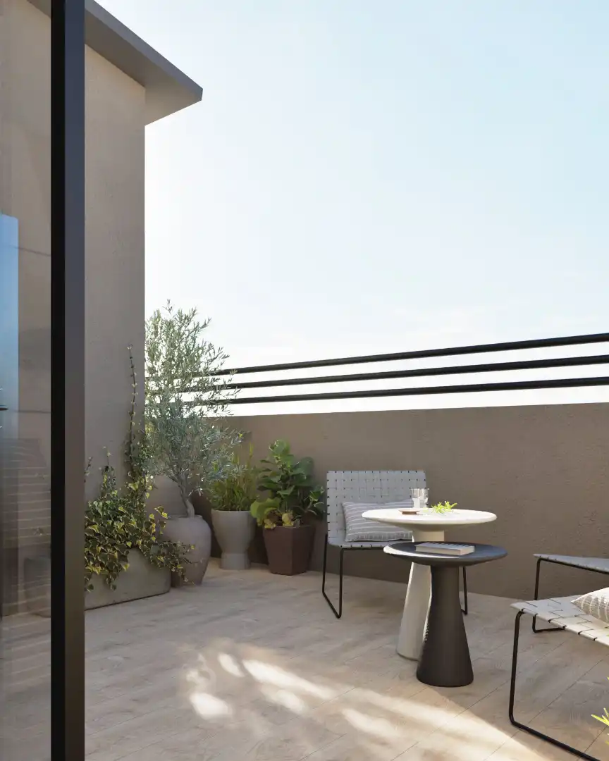Terrasse von Dachboden zum Verkauf in Lleida mit Klimaanlage, Heizung und Parkett