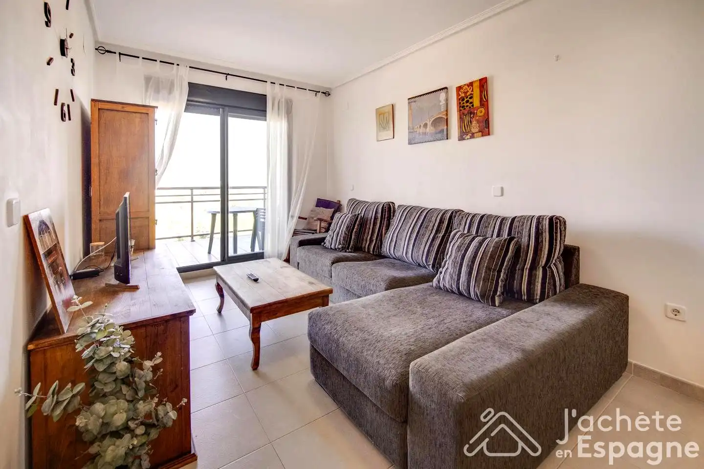 Sala d'estar de Apartament en venda en San Jorge / Sant Jordi amb Aire condicionat, Terrassa i Traster