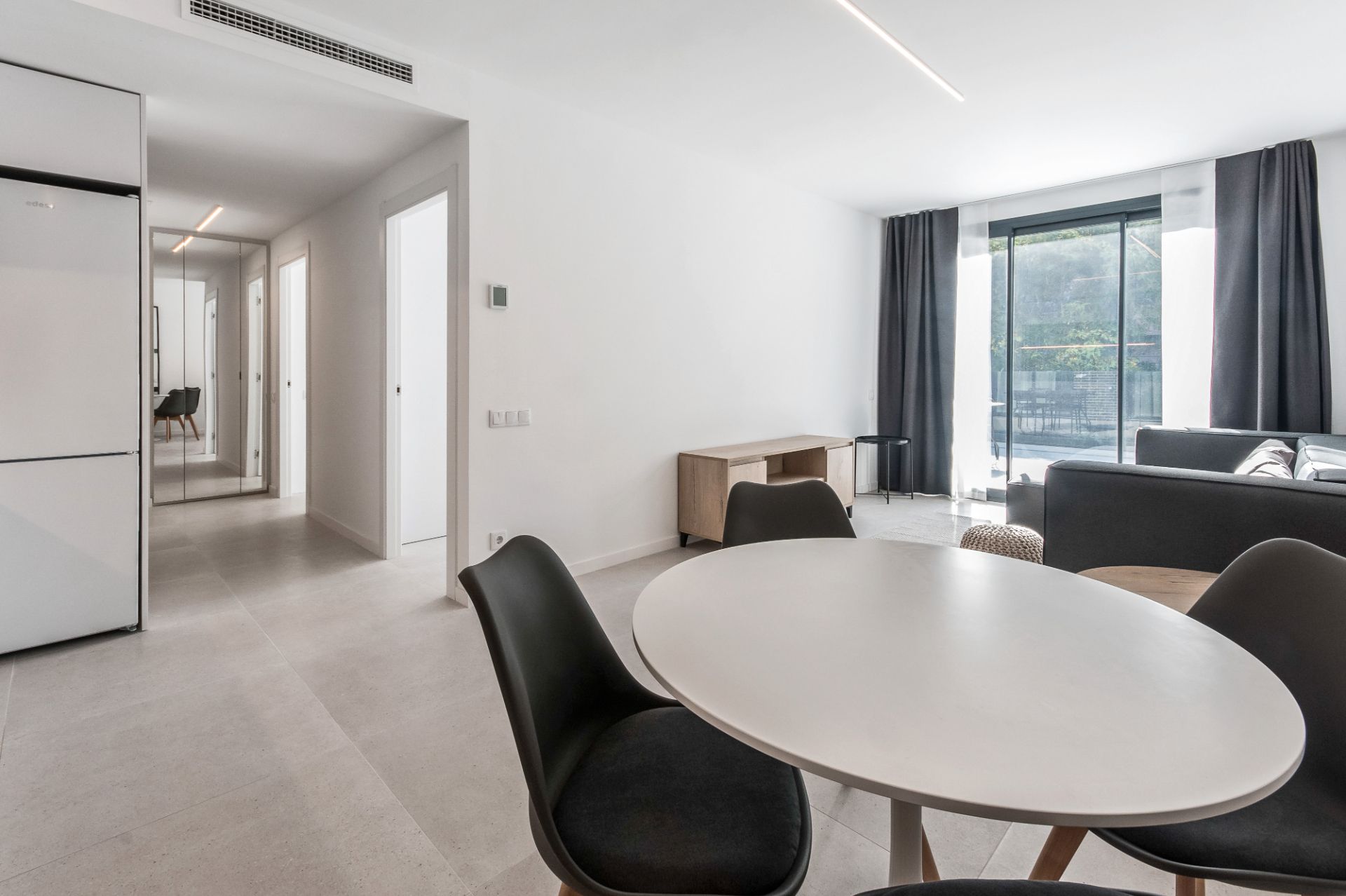 Living room of Flat to rent in  Barcelona Capital  with Terrace, Furnished and Oven