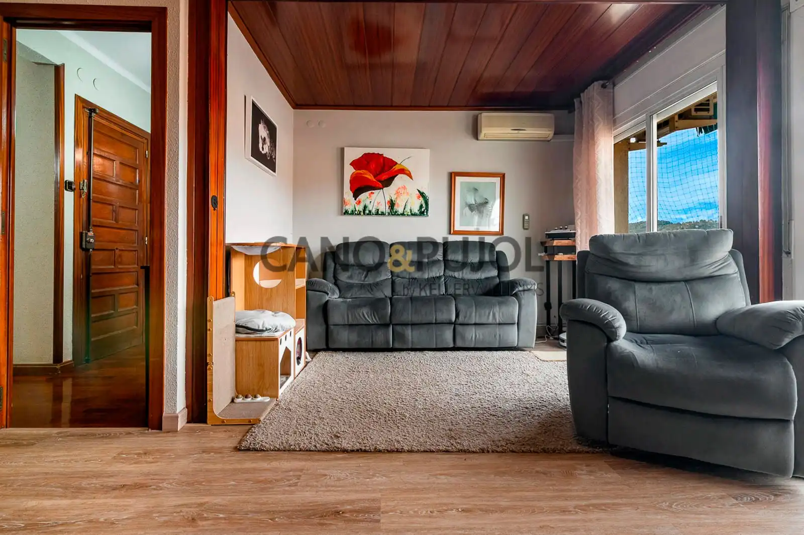Sala de estar de Piso en venta en Caldes de Montbui con Aire acondicionado y Terraza