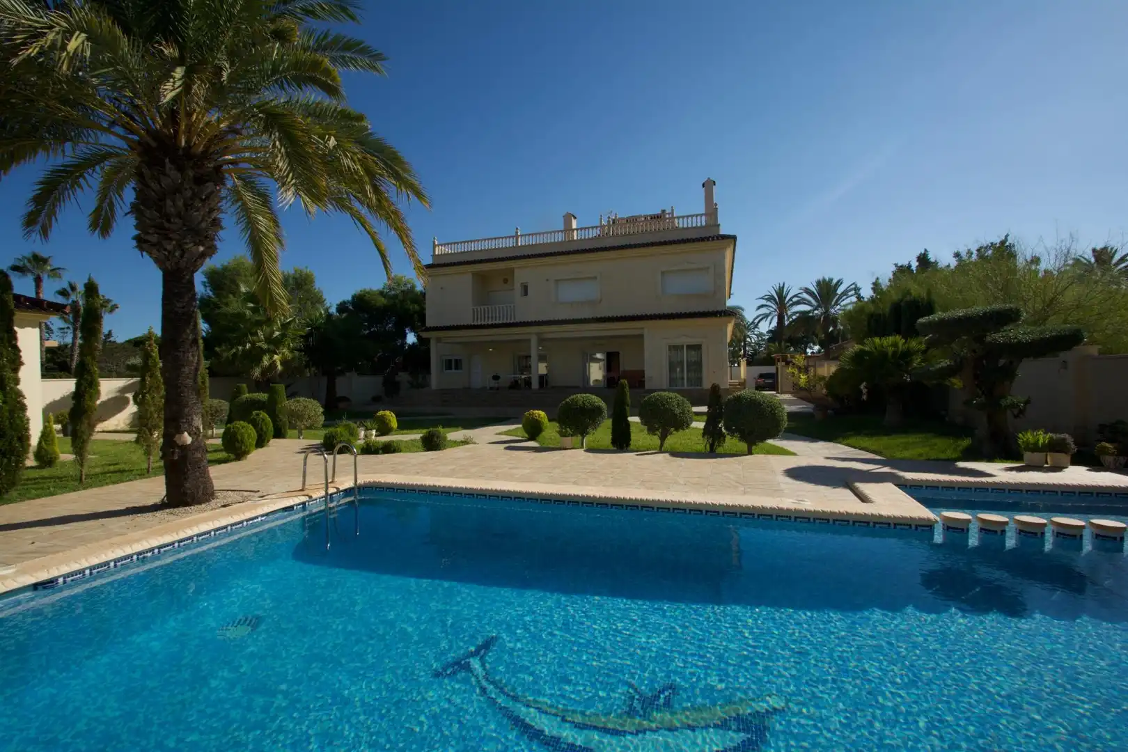 Schwimmbecken von Haus oder Chalet zum Verkauf in Orihuela mit Klimaanlage, Heizung und Privatgarten